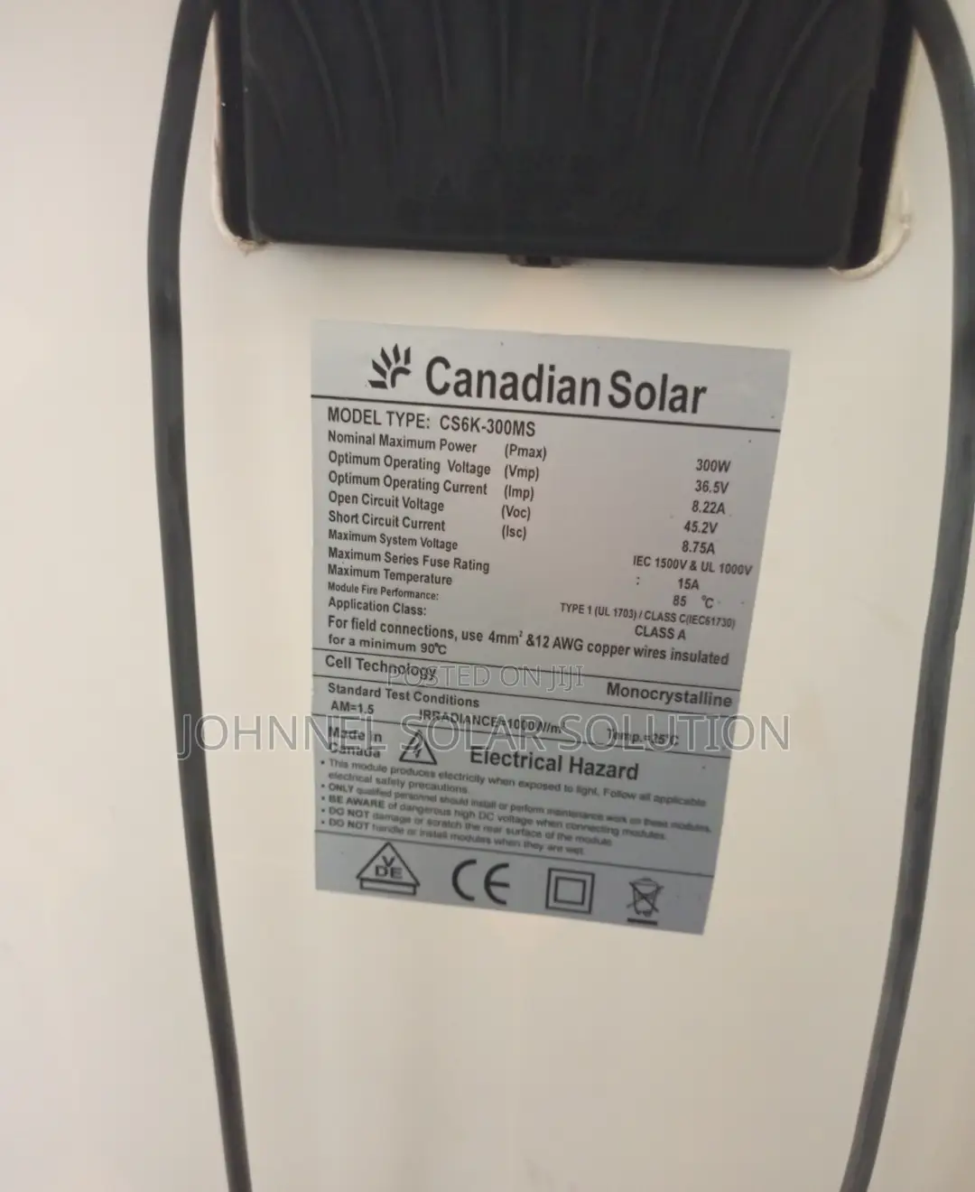 300w 72c Mono Canadian Solar Panel
