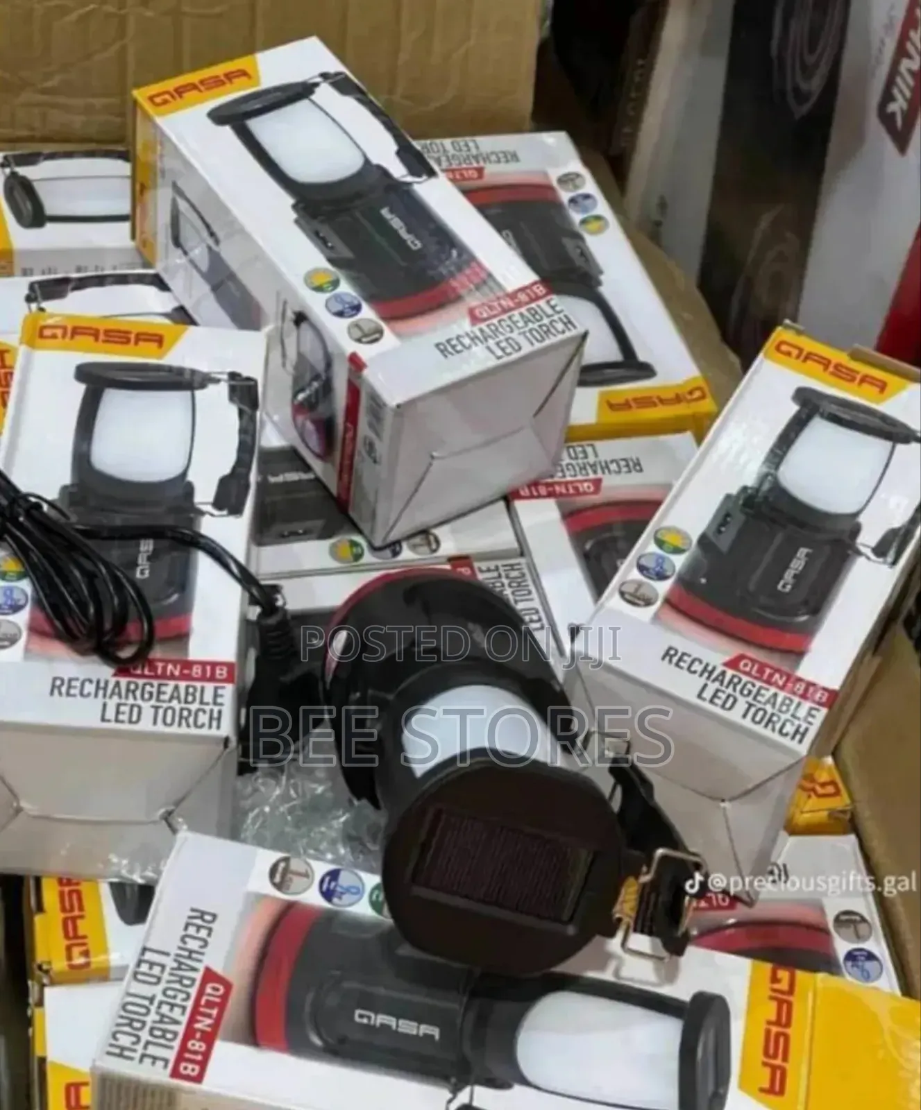 Qasa Solar/Rechargeable Torch Led Lamp