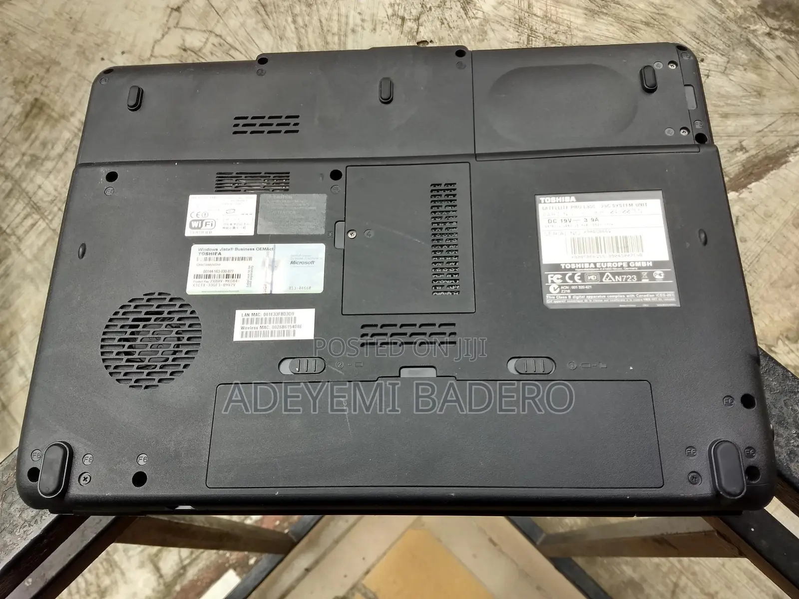 Laptop Toshiba Satellite L300 2GB Intel Core 2 Duo HDD 160GB