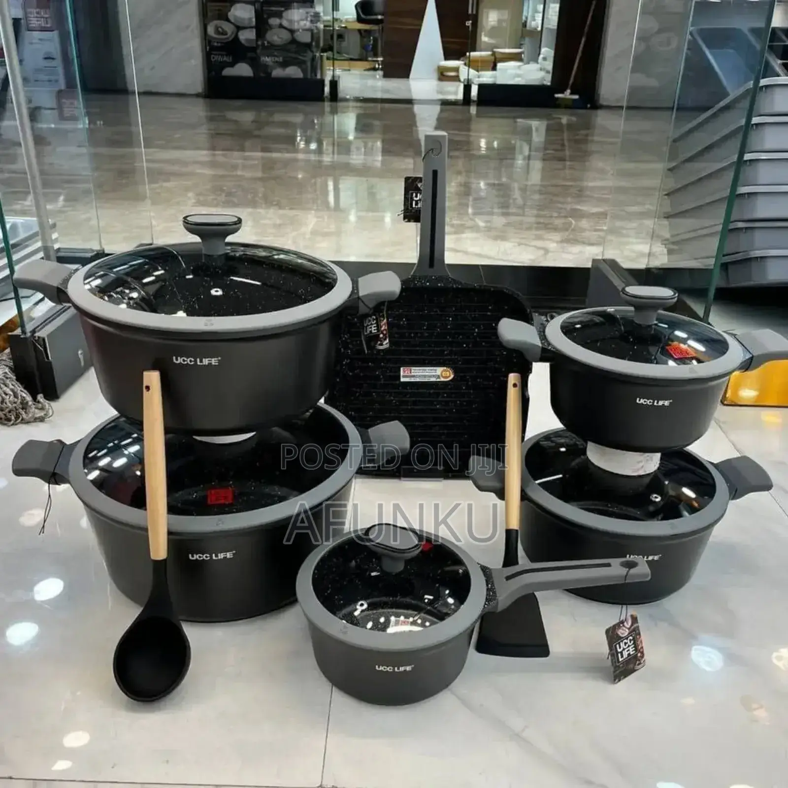 6pcs Cookware Set With Spoon