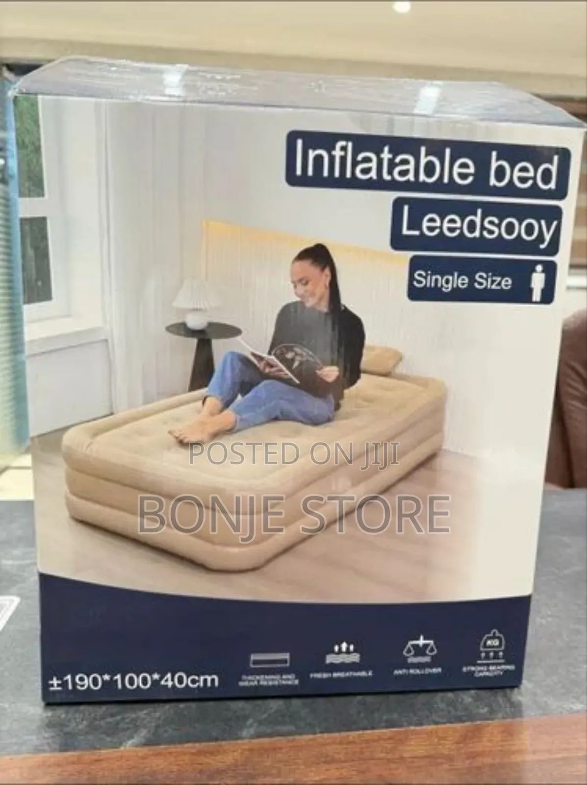 Inflatable Air Bed, 190*100*40cm Weight 6kg Built-in Pump