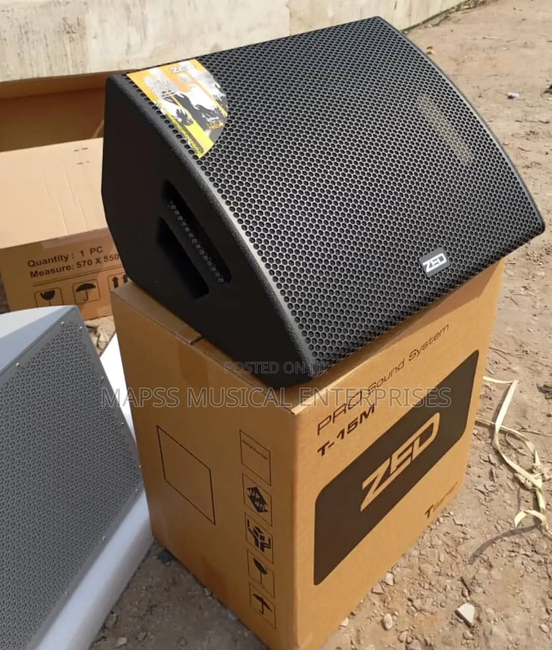 Original Zed T-15m Pro Sound System Stage Monitor Speaker