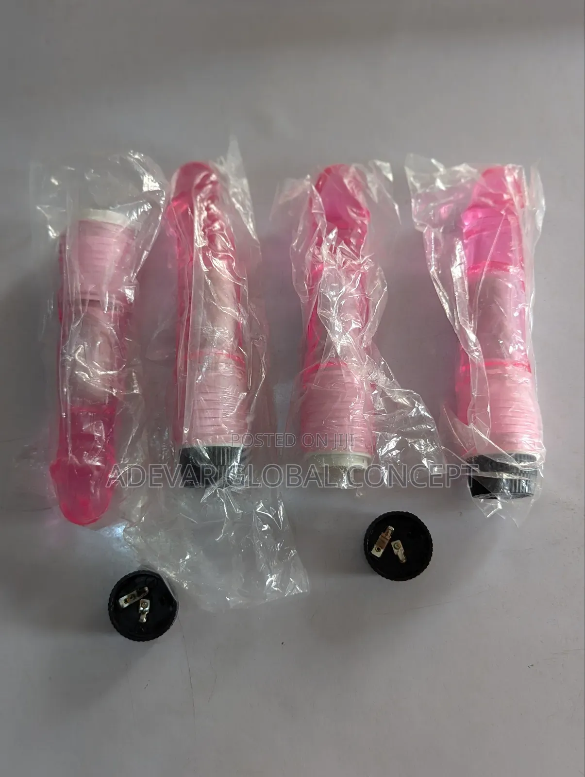 7 Inches Pink Transparent Battery Dildo Vibrator for Women