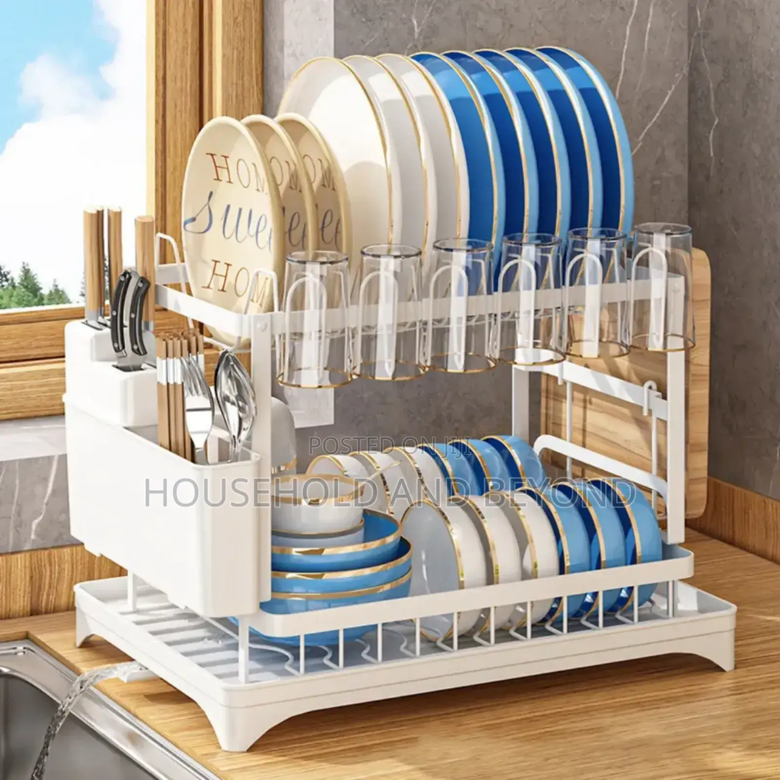 2 Layers Plate Rack- Perfect for Your Kitchen