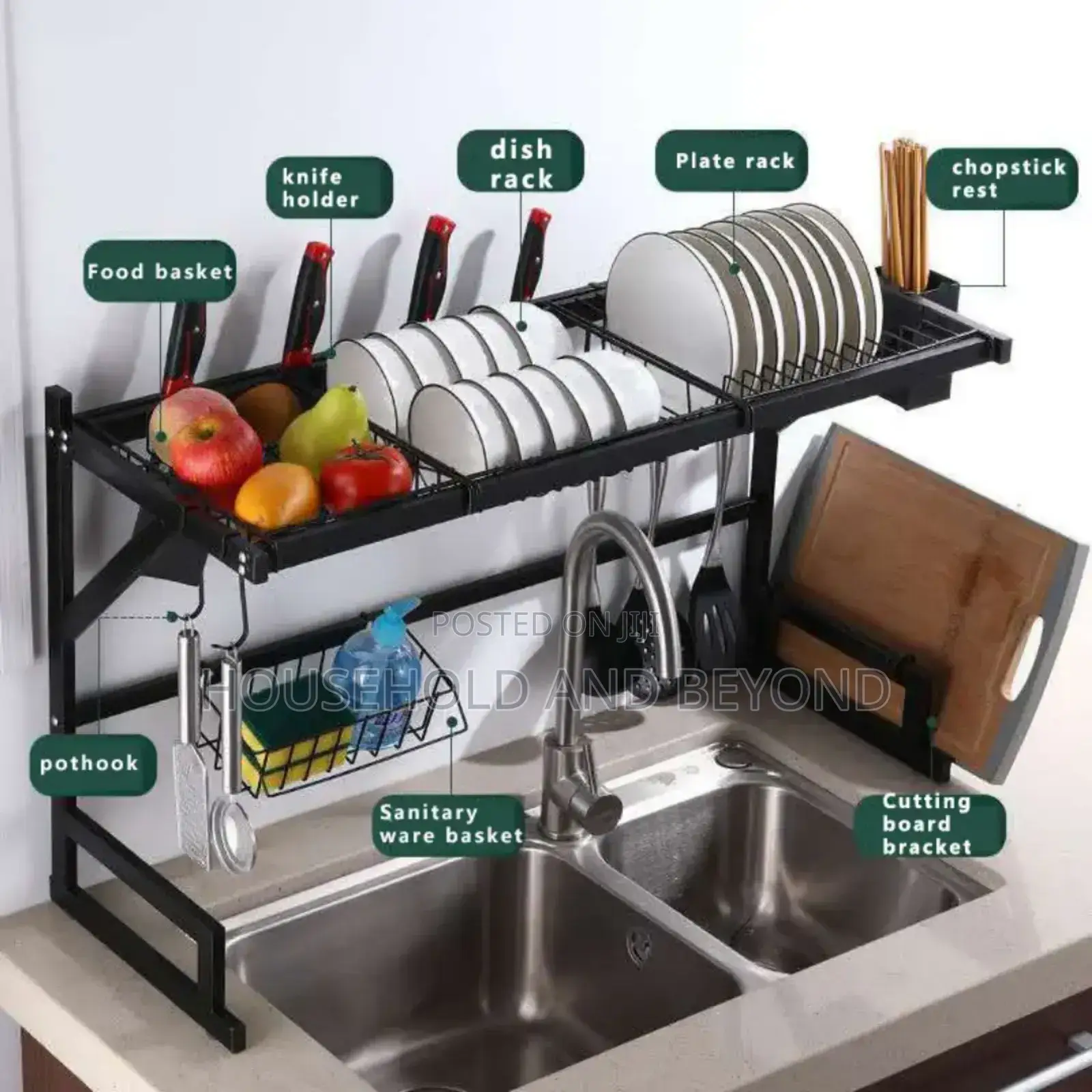 Over the Sink Dish Drainer/Plate Rack