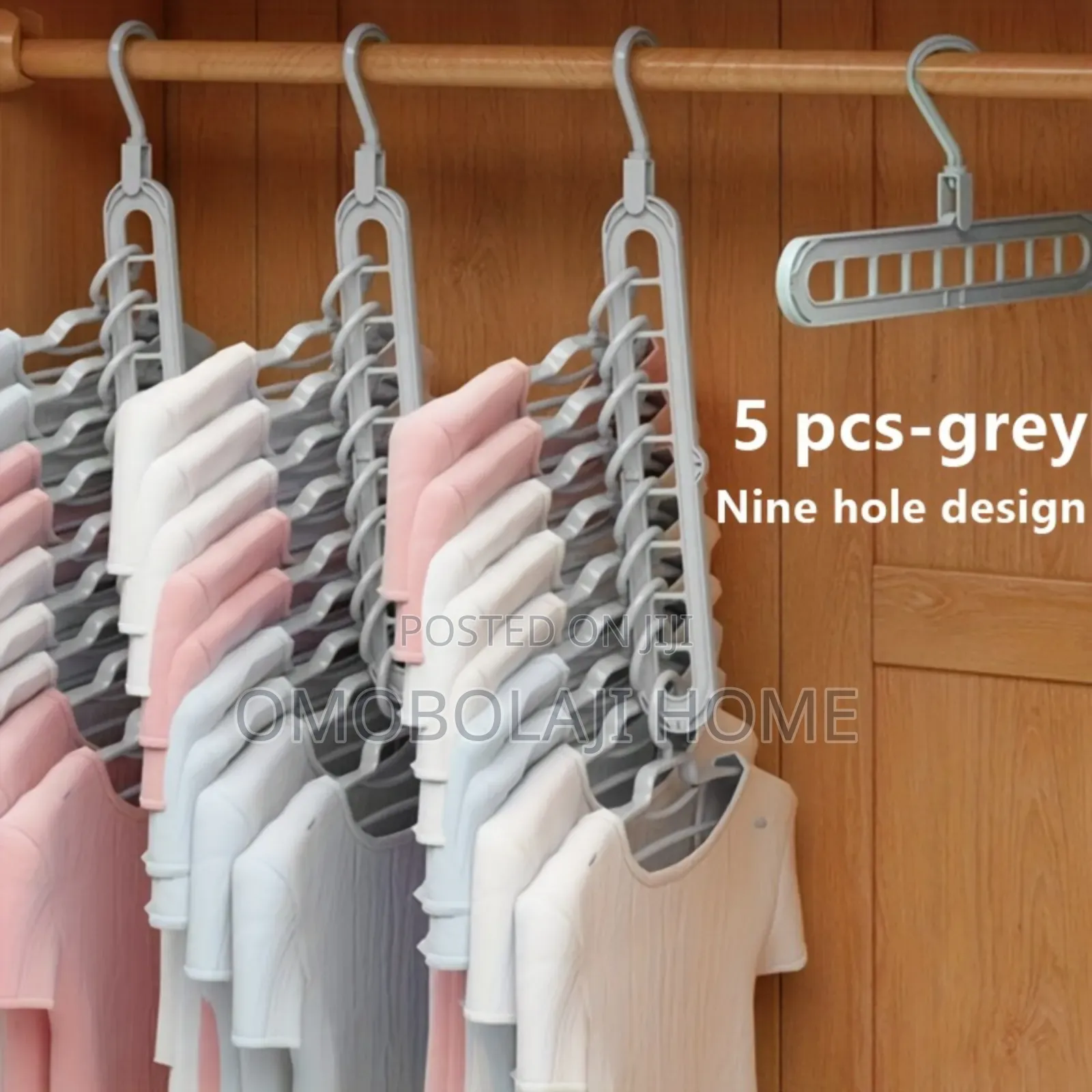 Heavy Duty Foldable Plastic Hanger Space Cloth Organizer