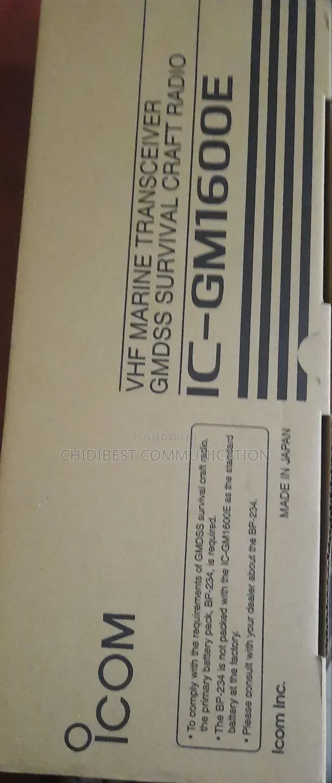Icom _Gm1600e Marine Radio Walkie-Talkie Is Available