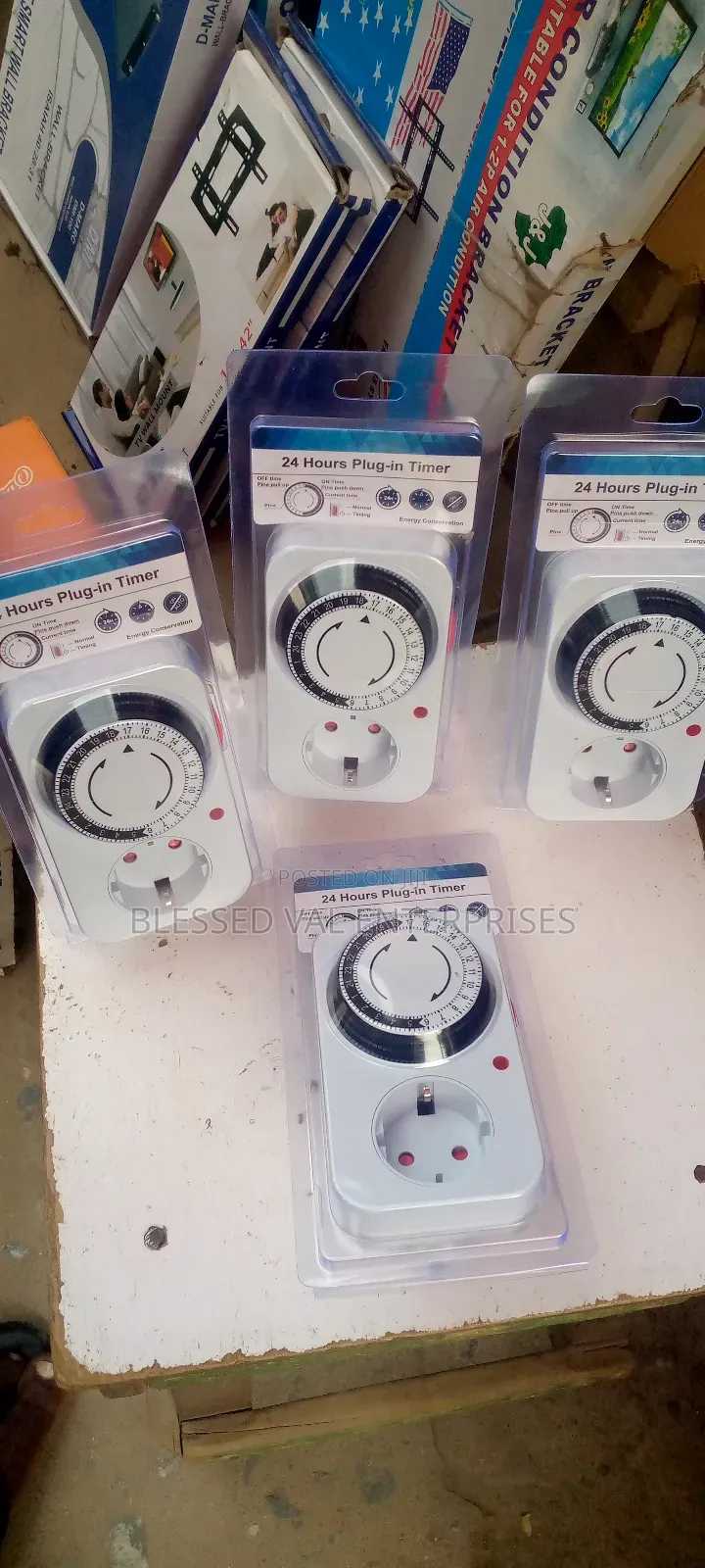 16 Amps 24 Hours Plug-in Timer 2 Pin Plug