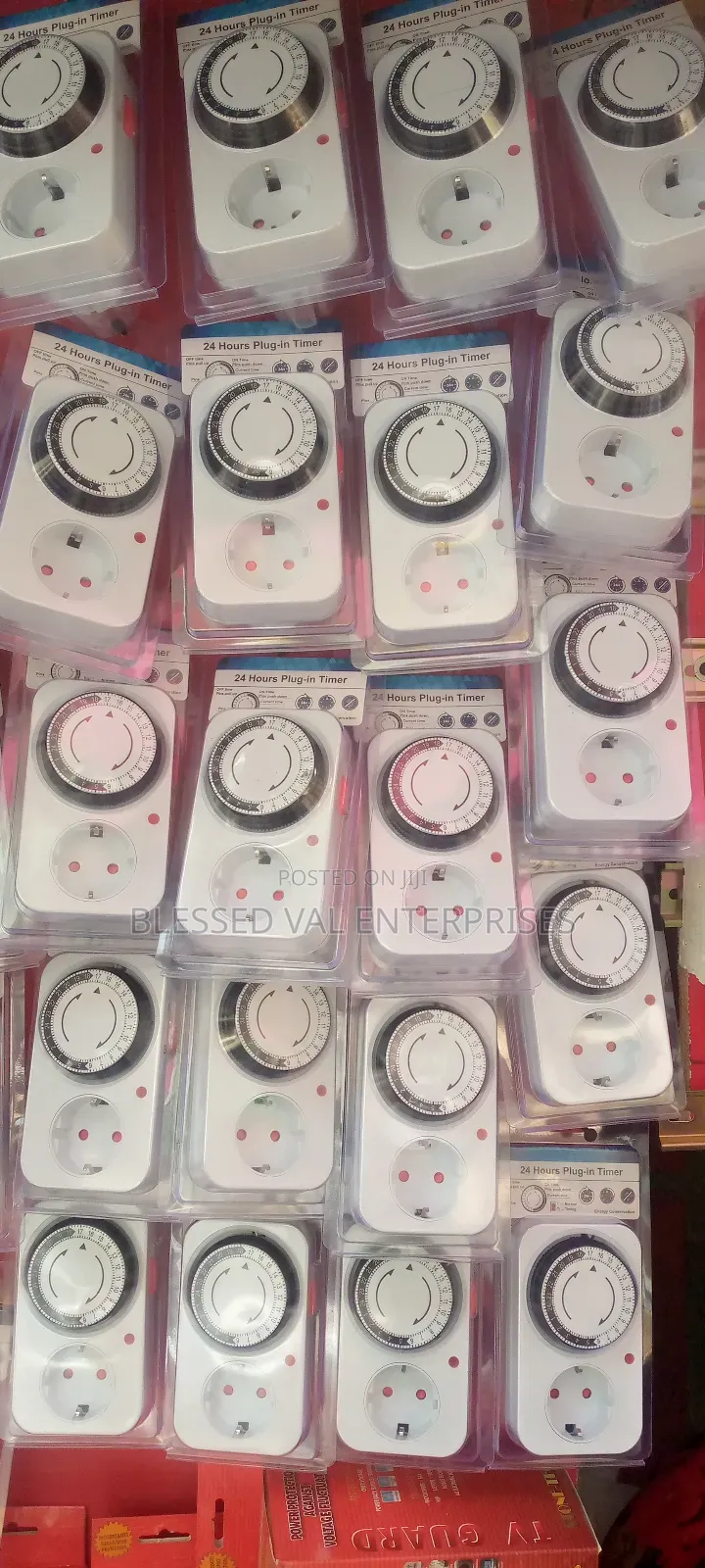 16 Amps 24 Hours Plug-in Timer 2 Pin Plug