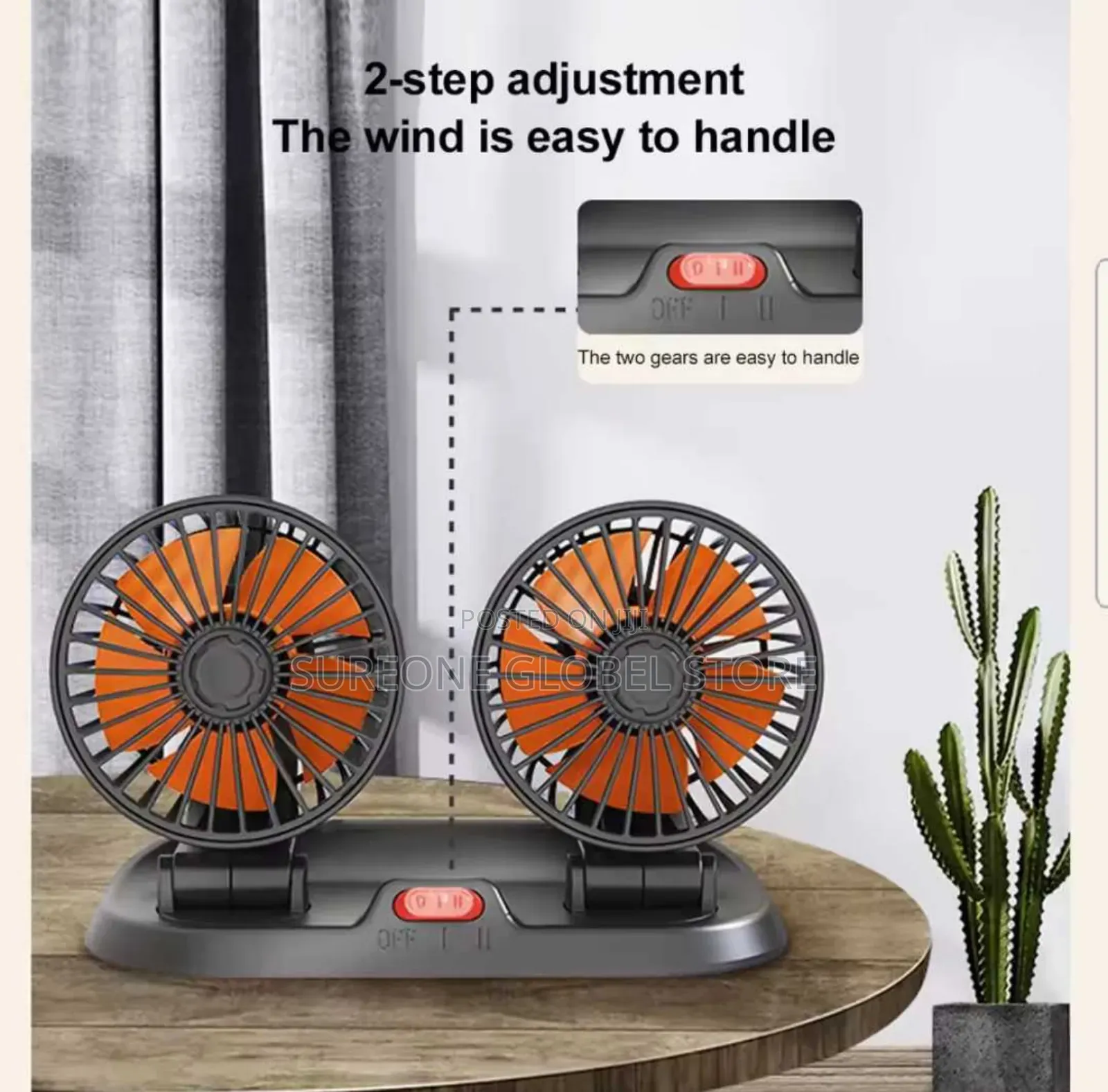 Fan Cooling Car 2 In1 360 Rotation