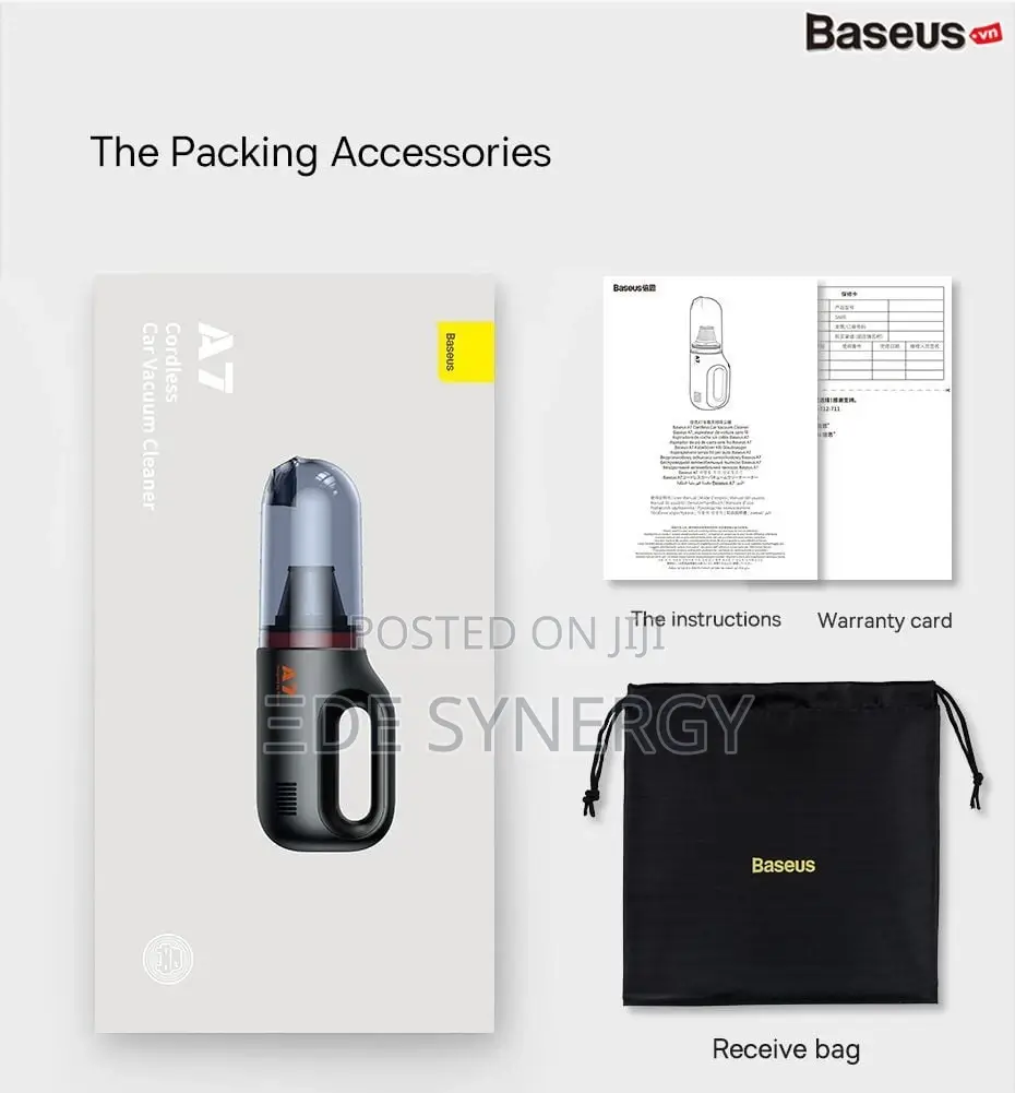 Car Vacuum Cleaner With Complete Accessories