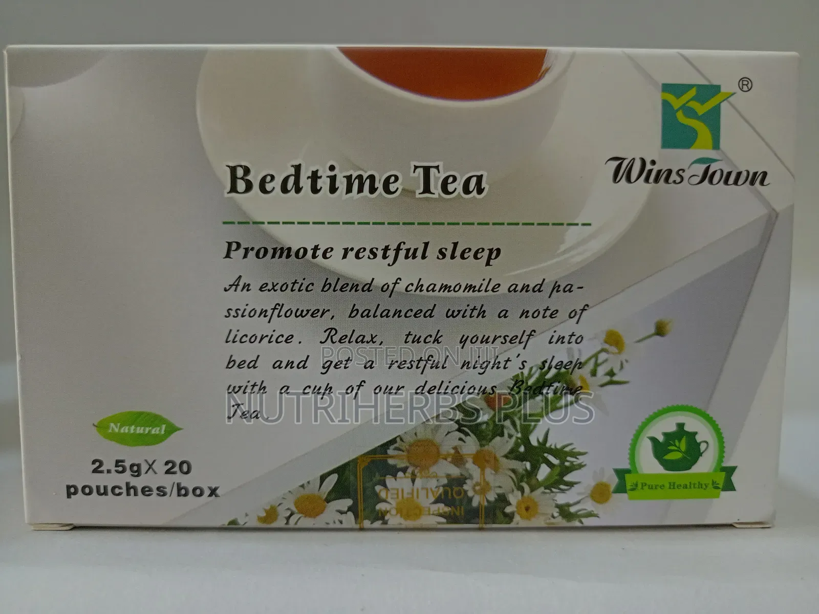 Wins Town Bedtime Tea,Herbal Sleep Aid Chamomile Tea