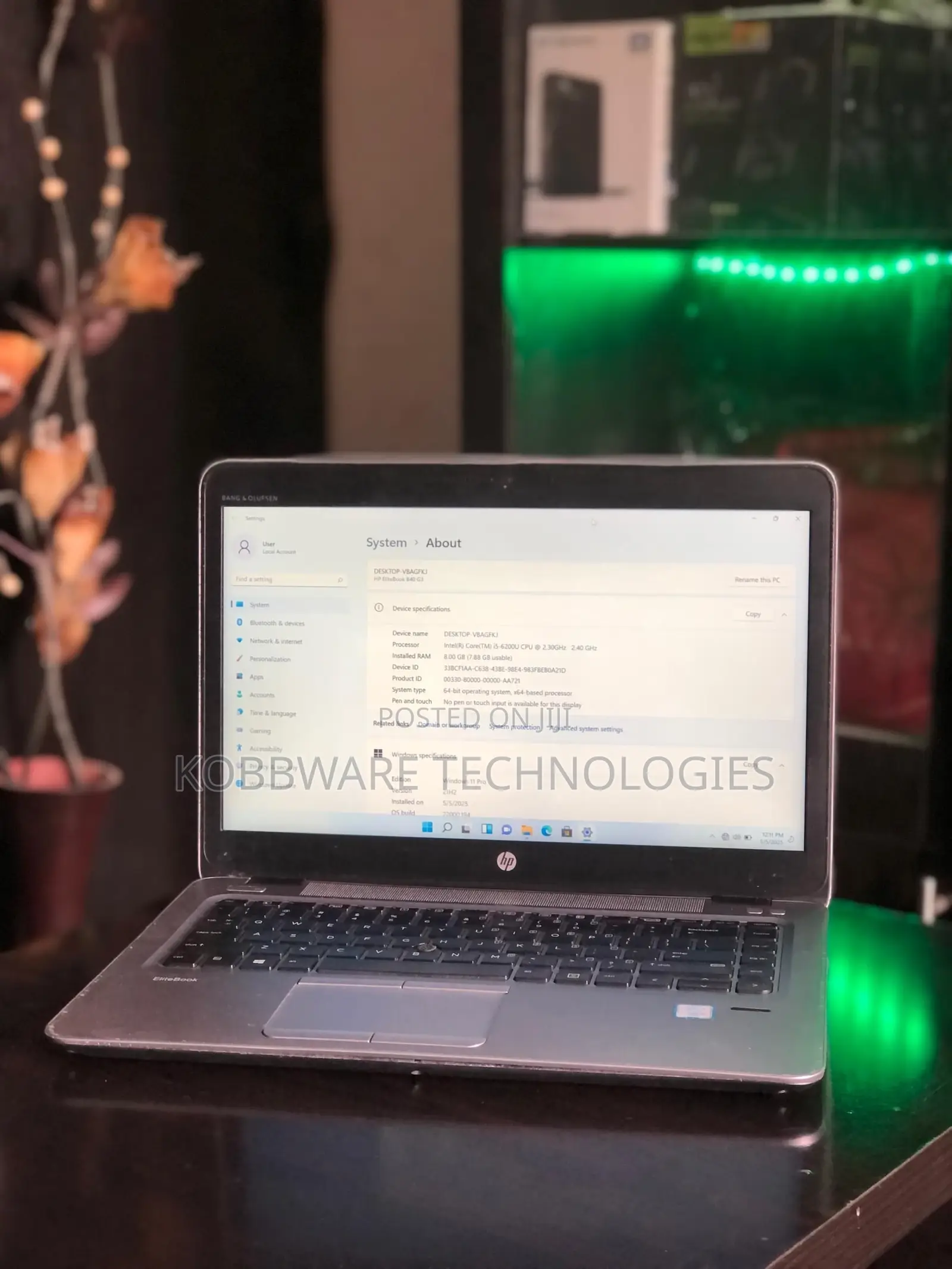 Laptop HP EliteBook 840 G3 8GB Intel Core i5 SSD 256GB