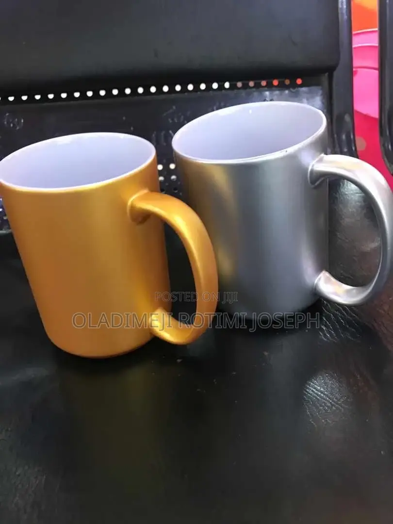 Sublimation Gold or Silver Mug 15oz