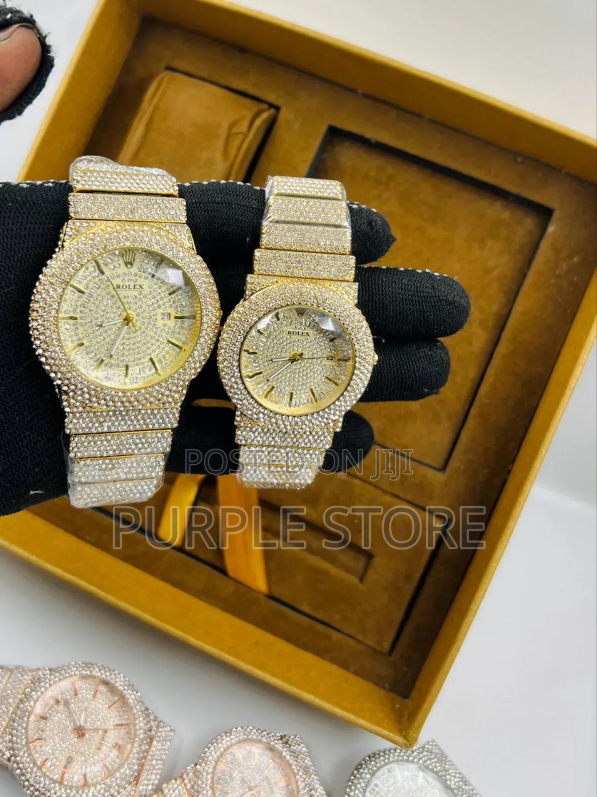 Rolex Full Iced Couple Watches(Price Is for Both)