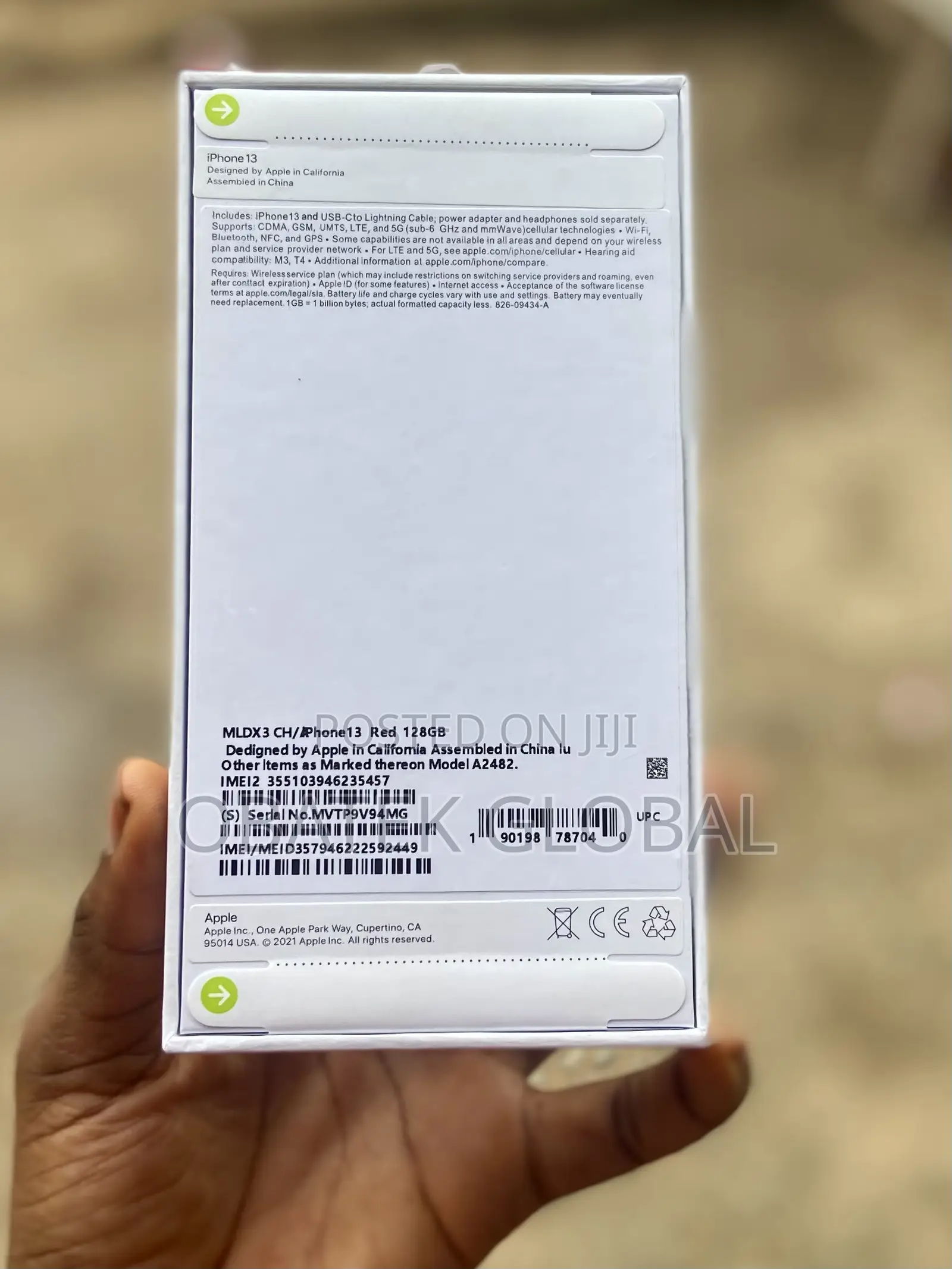 New Apple iPhone 13 128 GB Red