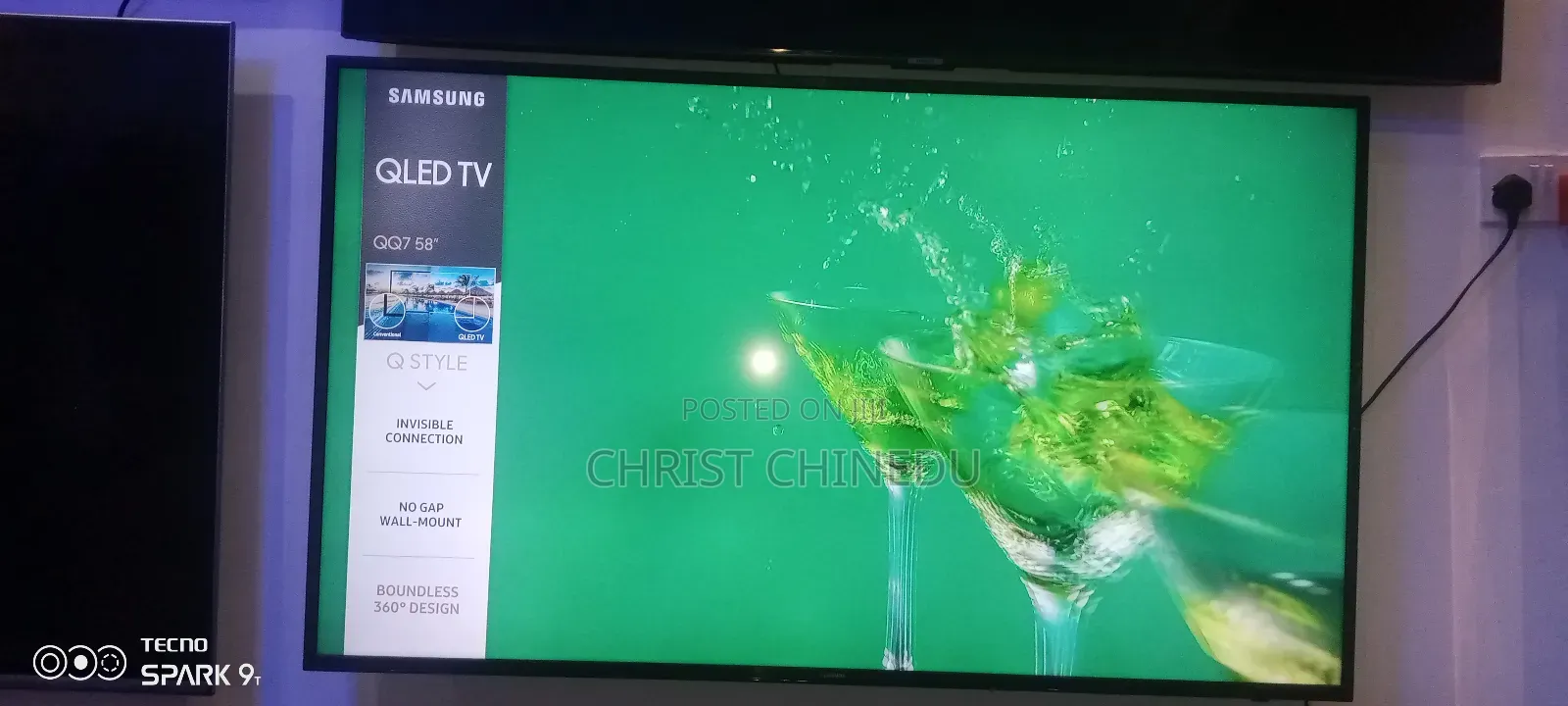 Uk Neatly Used Samsung 58inches Smart Qled