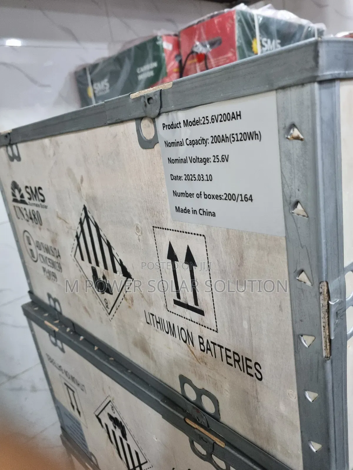 5kwh 25.6v 200ah Sms Solar Lithium Battery