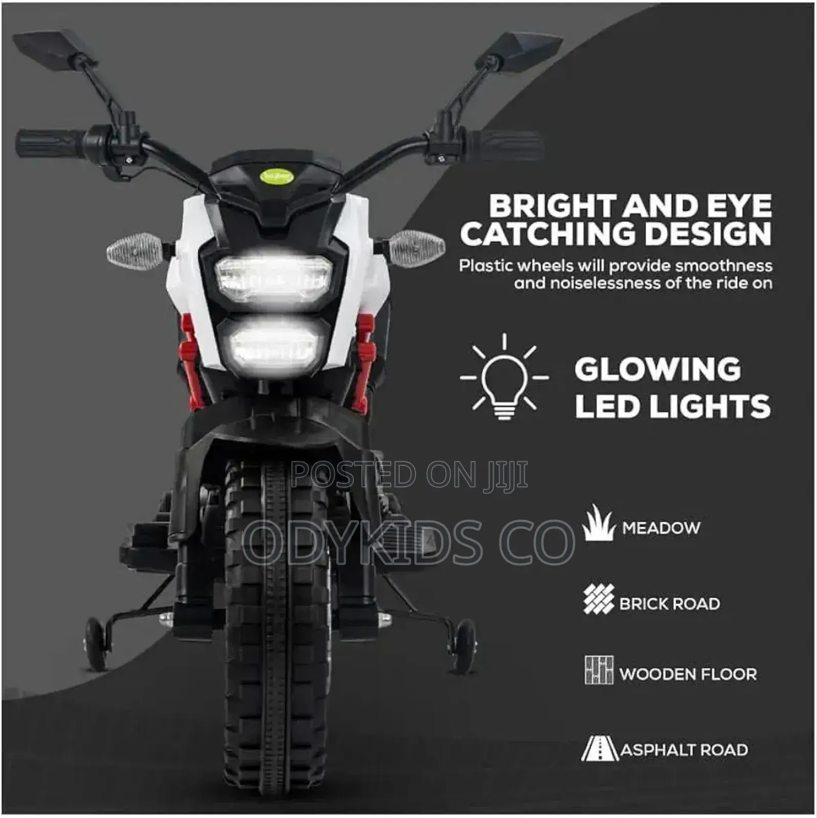 Rechargeable Electric Ride-on Bike for Kids 3-7years