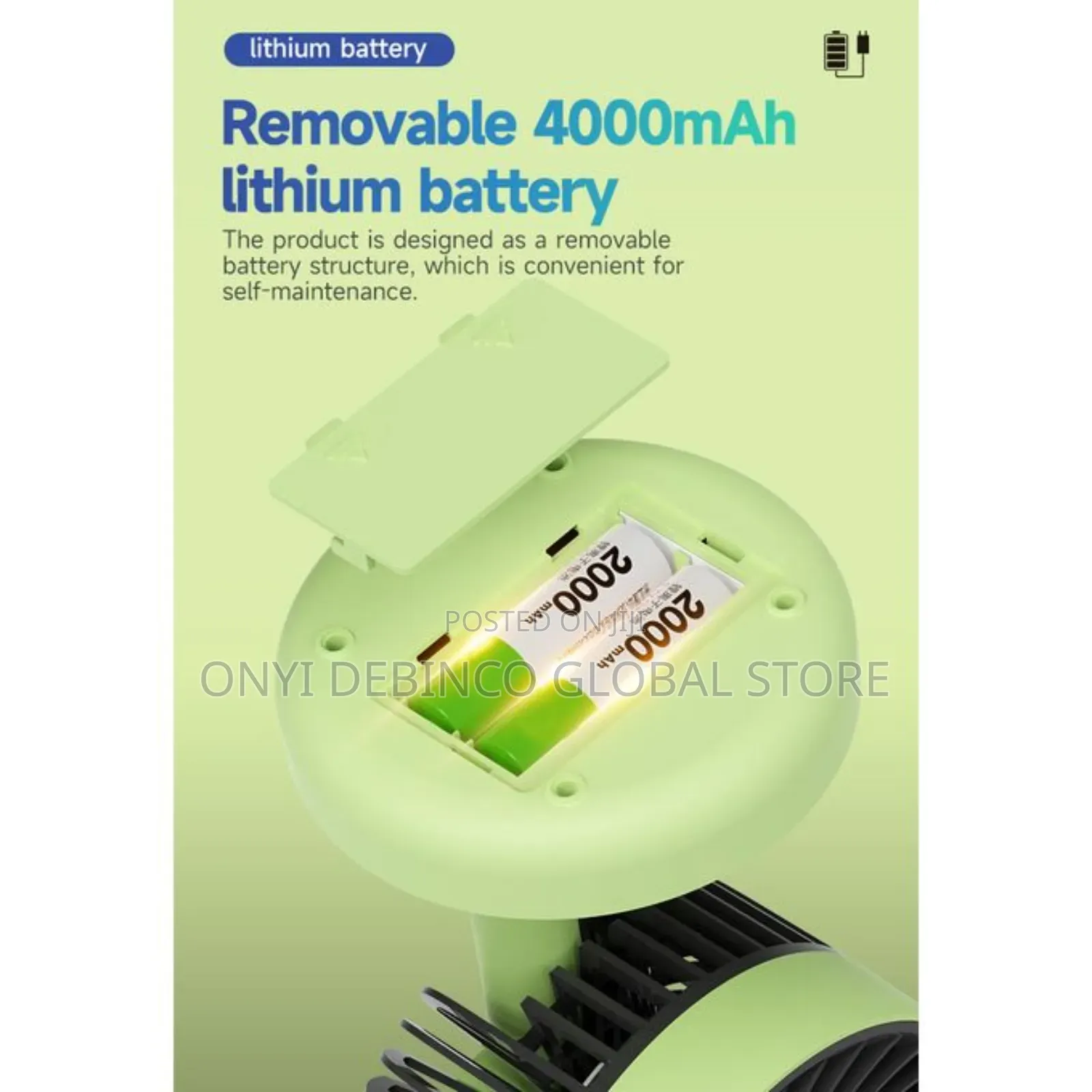 Original Dp 4000mah Rechargeable Fan-Removable Batteries