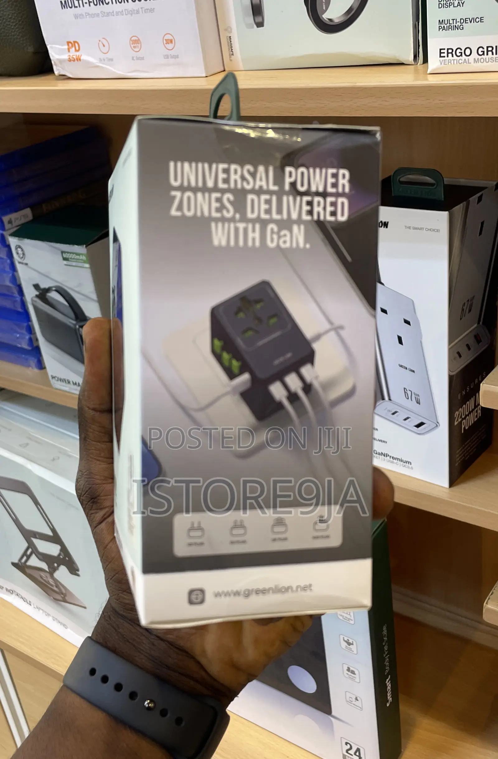 Green Lion Gan Adapter 35w 6 in 1 | 2 in 2 Cable