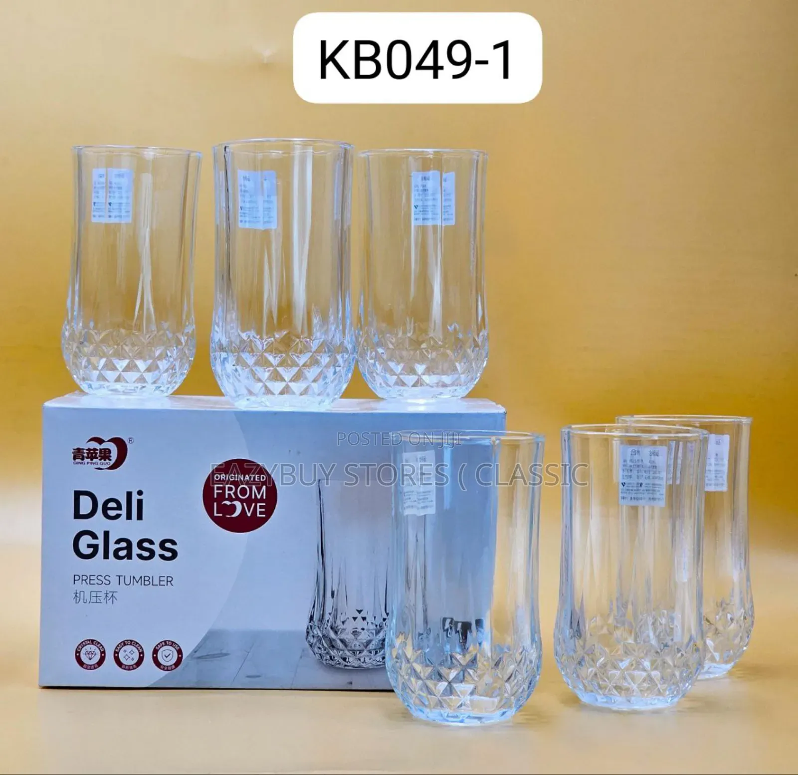6 PCS Crystal Glass  Cup