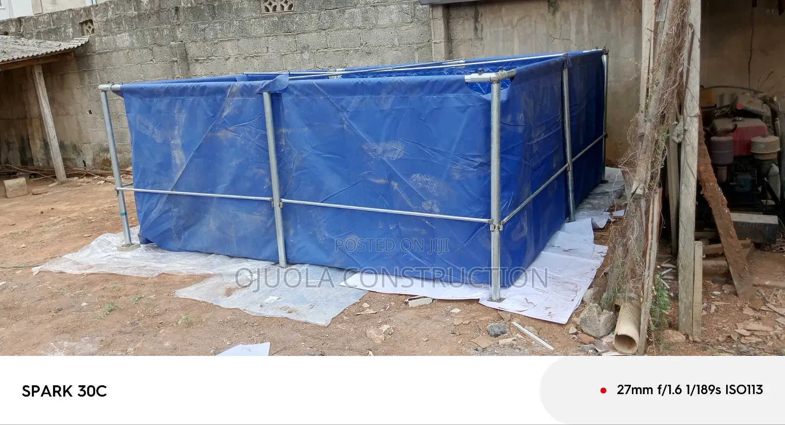 10x10x4ft Fish Pond Tarpaulins