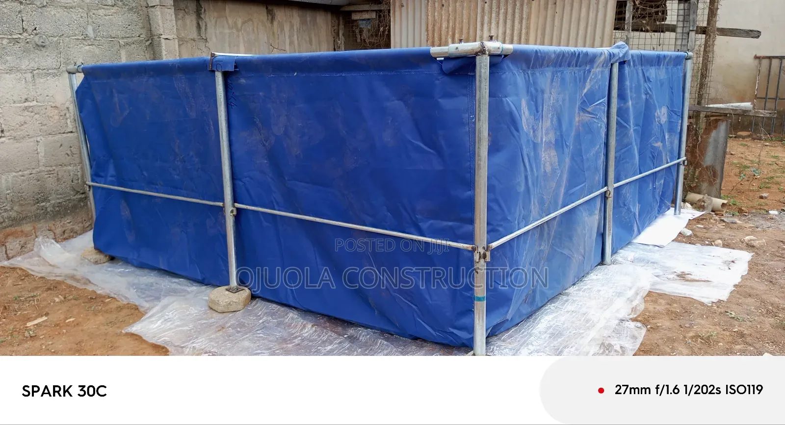 10x10x4ft Fish Pond Tarpaulins