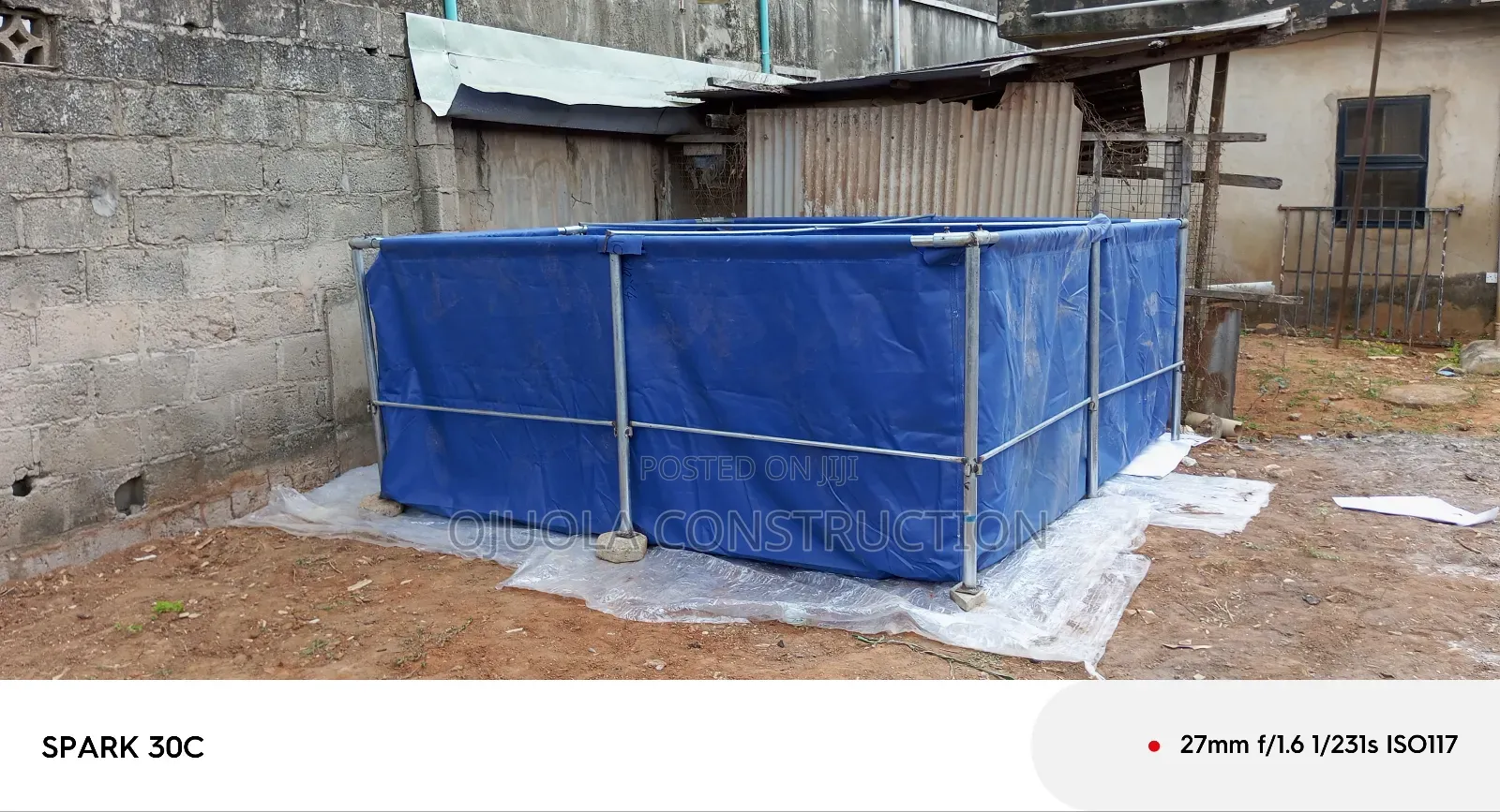 10x10x4ft Fish Pond Tarpaulins