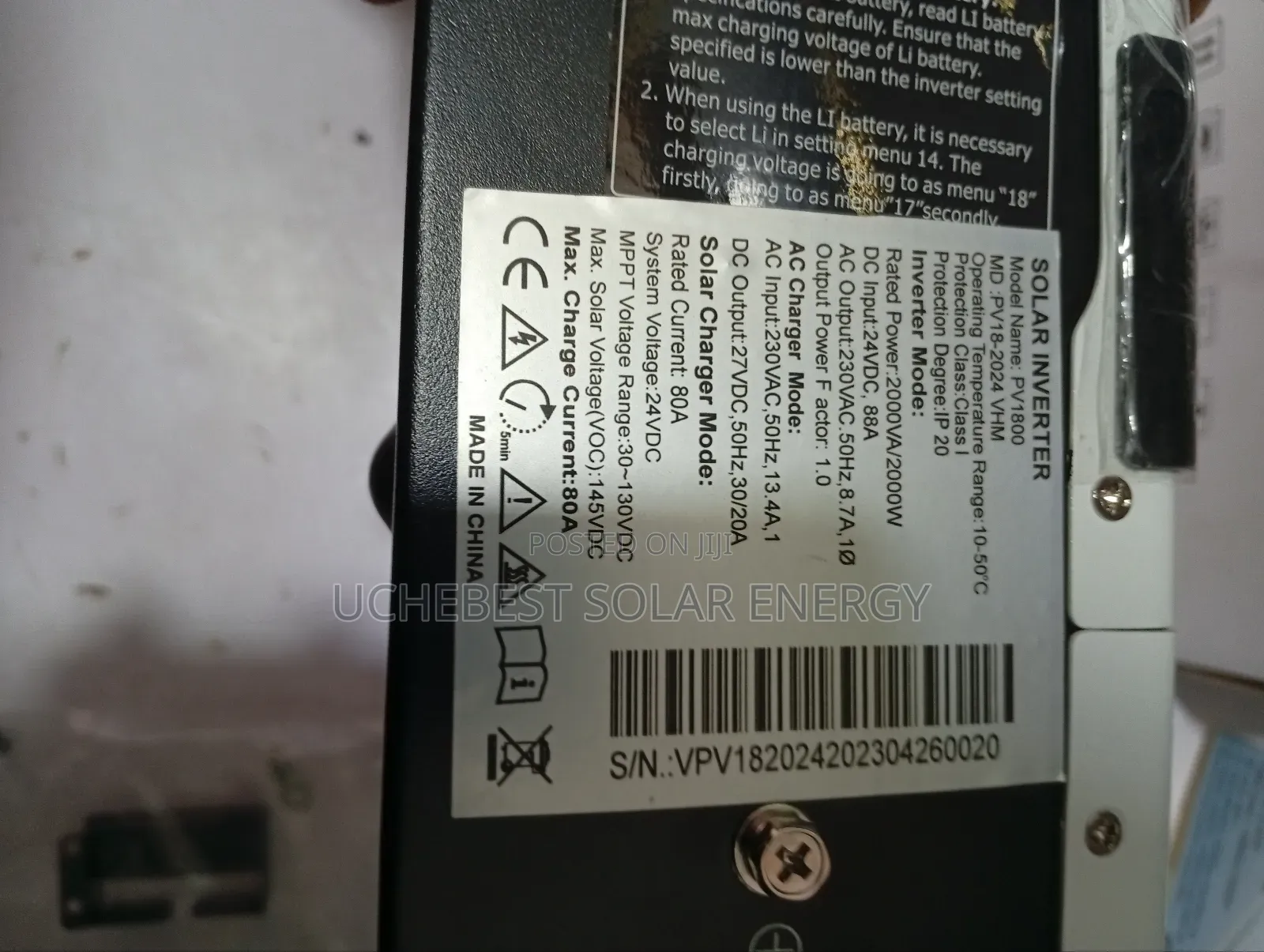 2kva/24v Hybrid Must Inverter