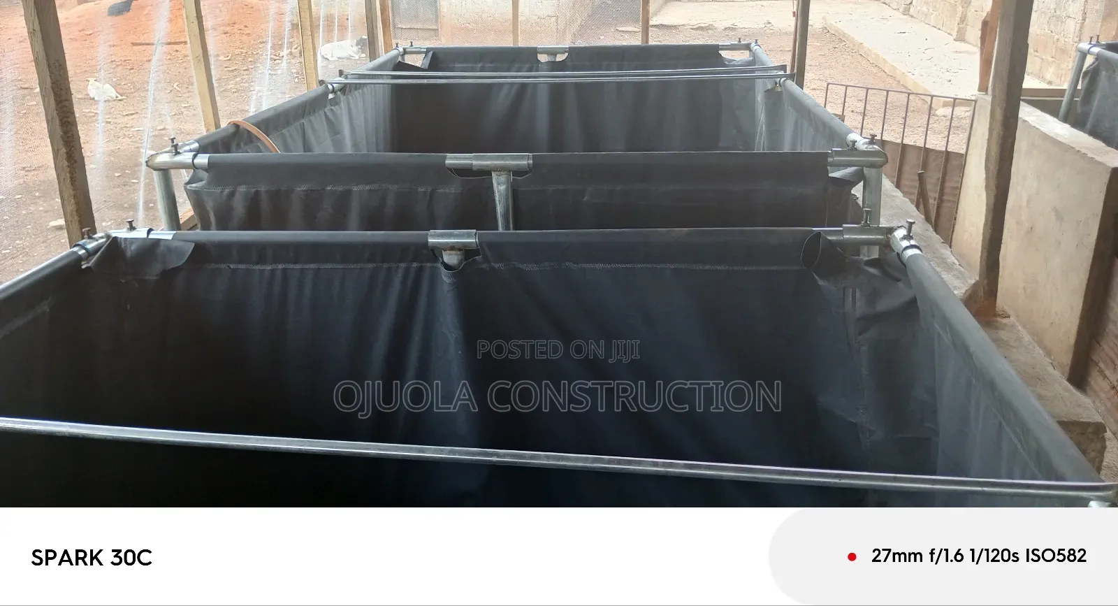 Fish Pond Tarpaulins 7x7x4ft