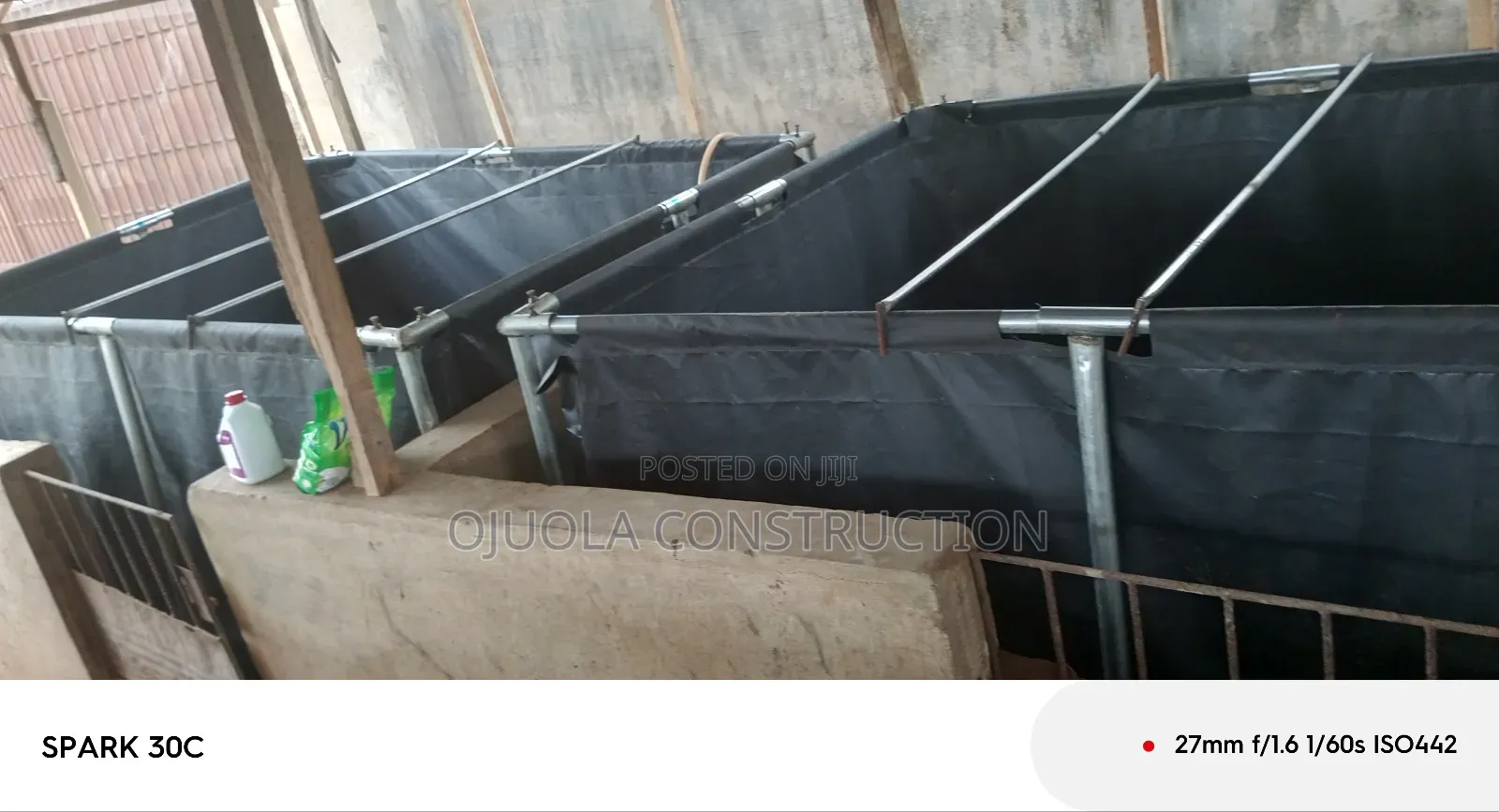 Fish Pond Tarpaulins 7x7x4ft