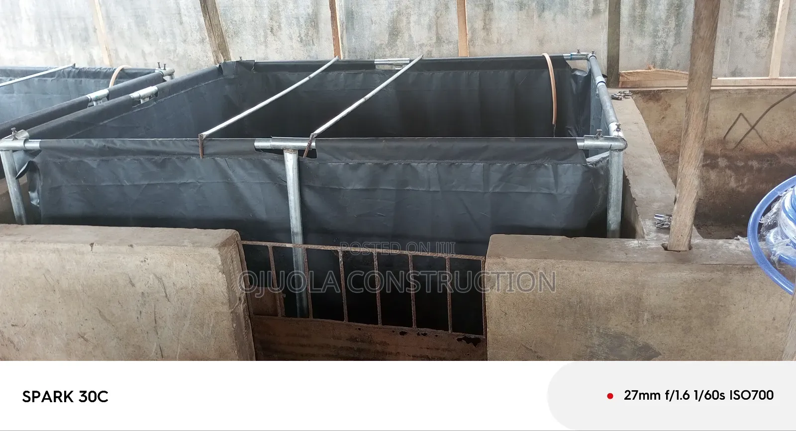 Fish Pond Tarpaulins 7x7x4ft