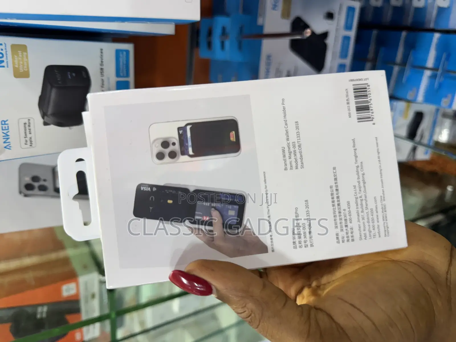 Wiwu Wm-003 2-in-1 Mag Wallet Pro With Magnetic Stand