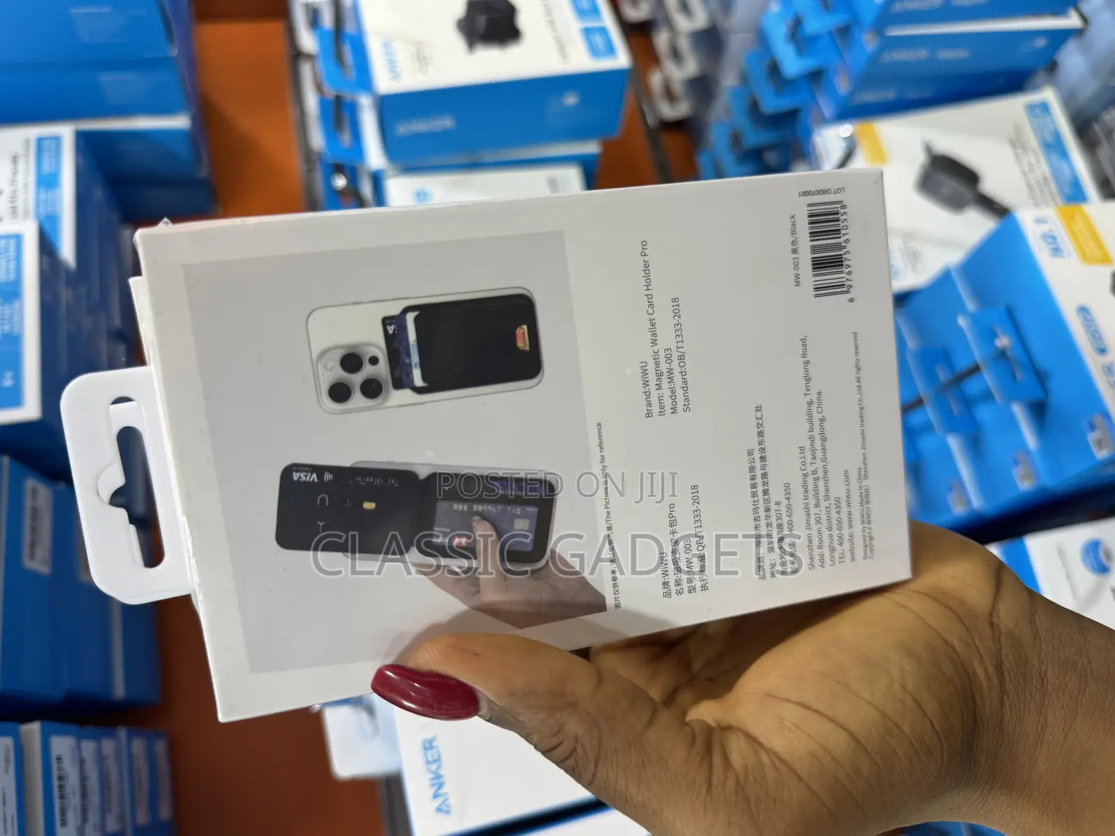 Wiwu Wm-003 2-in-1 Mag Wallet Pro With Magnetic Stand
