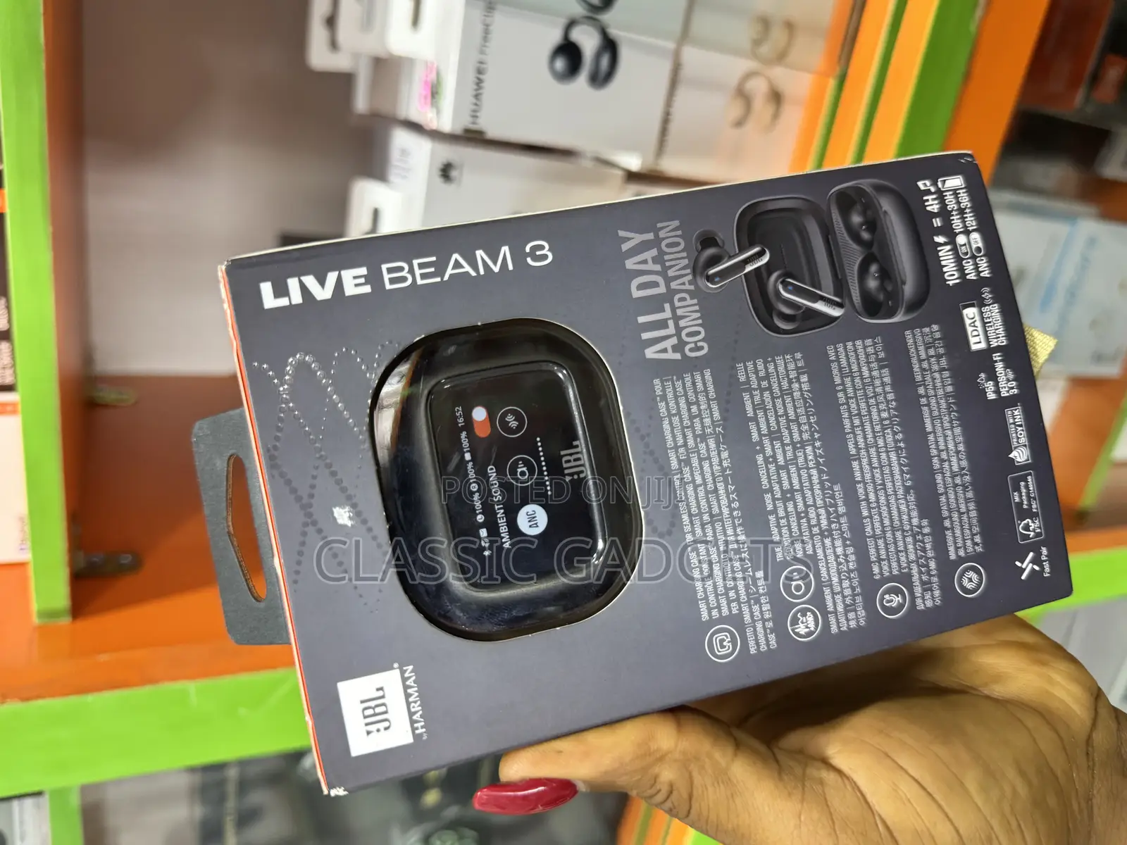 JBL Live Beam 3 Earbuds With Noise Cancellation