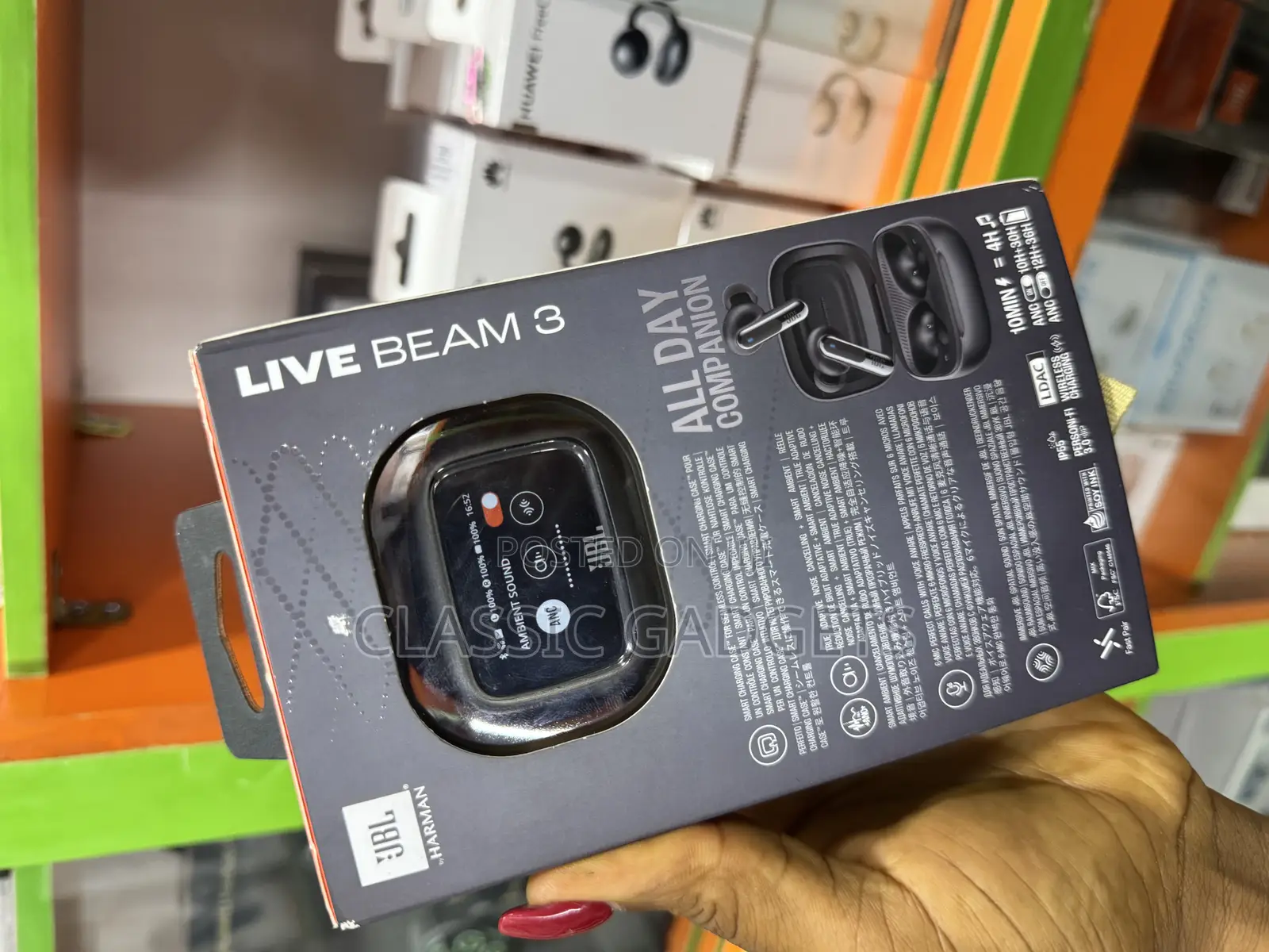 JBL Live Beam 3 Earbuds With Noise Cancellation