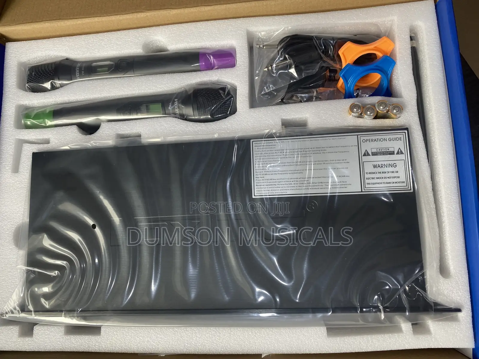 Voximic Professional Wireless Microphone System Uhf Wm-6000u