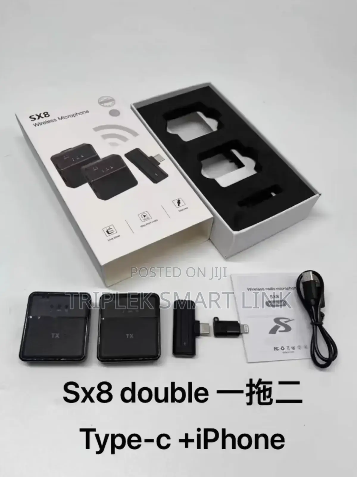 Sx8 Wireless Microphone for Type C and iPhone