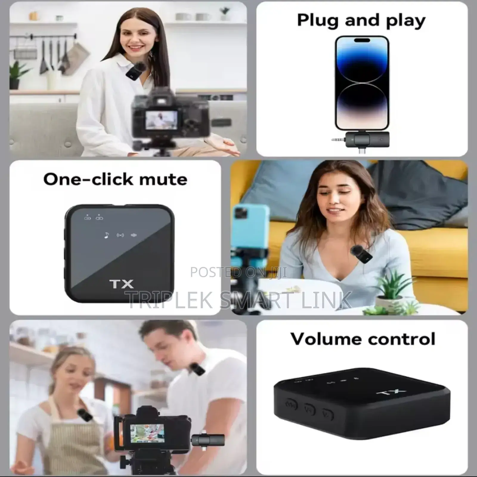 F11-2 Wireless Noise Cancelation Mic for Camera Phone Typec