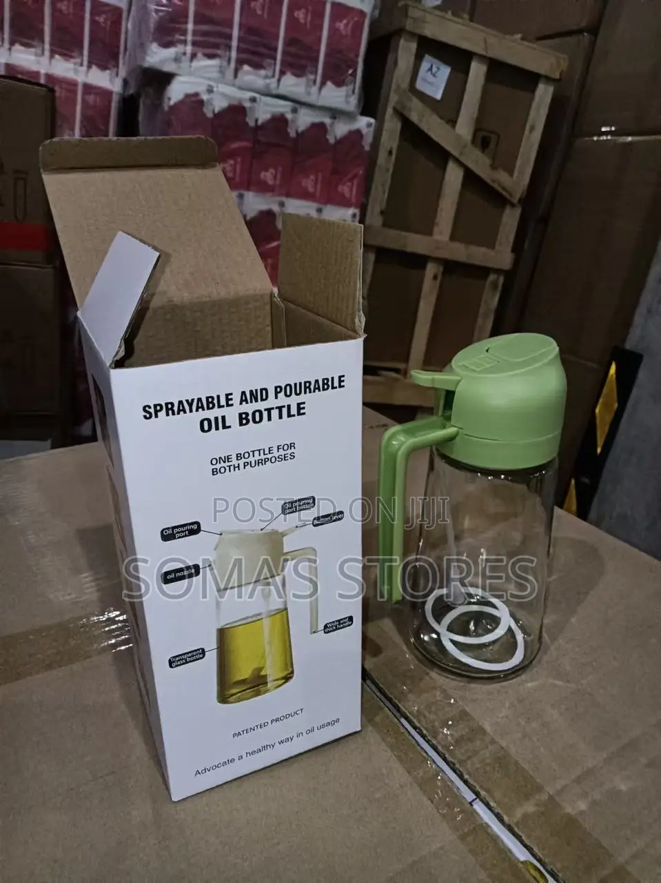 Sprayable and Pourable Oil Bottle