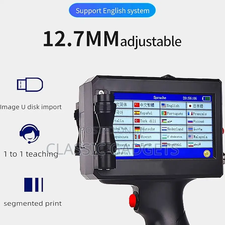 Intelligent Inkjet Printer for Barcode/Label/Logo/Qr/Date