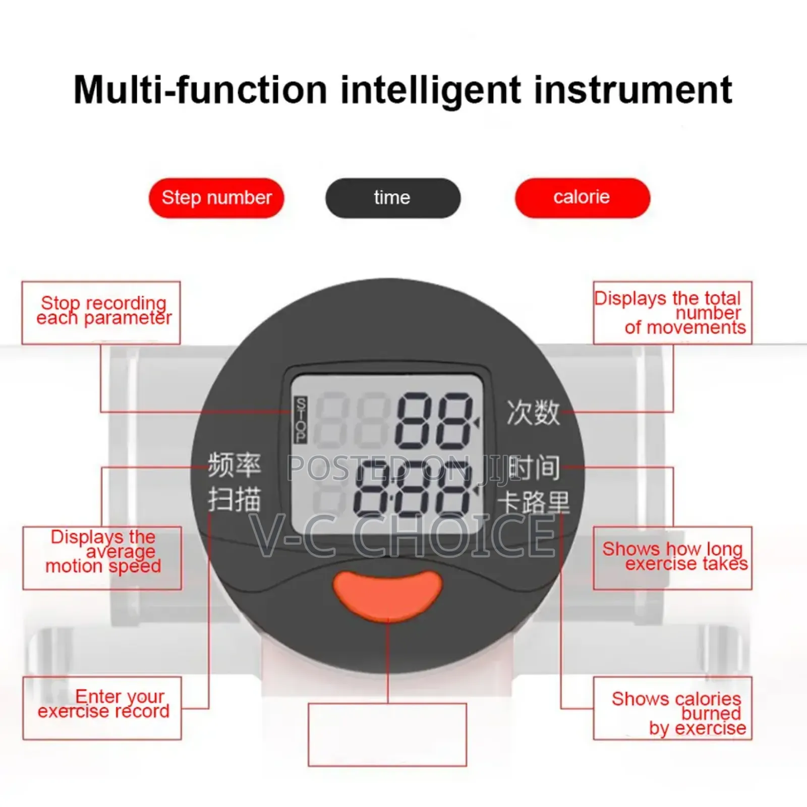 Mini Stepper Stair Stepper Max120kgpedal Stepper Led Display