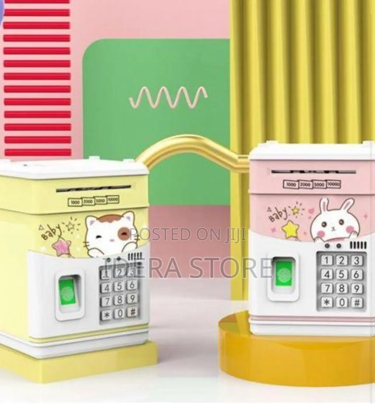 Electronic Piggy Bank With Code, for Kids,Kids Safe Bank Pi