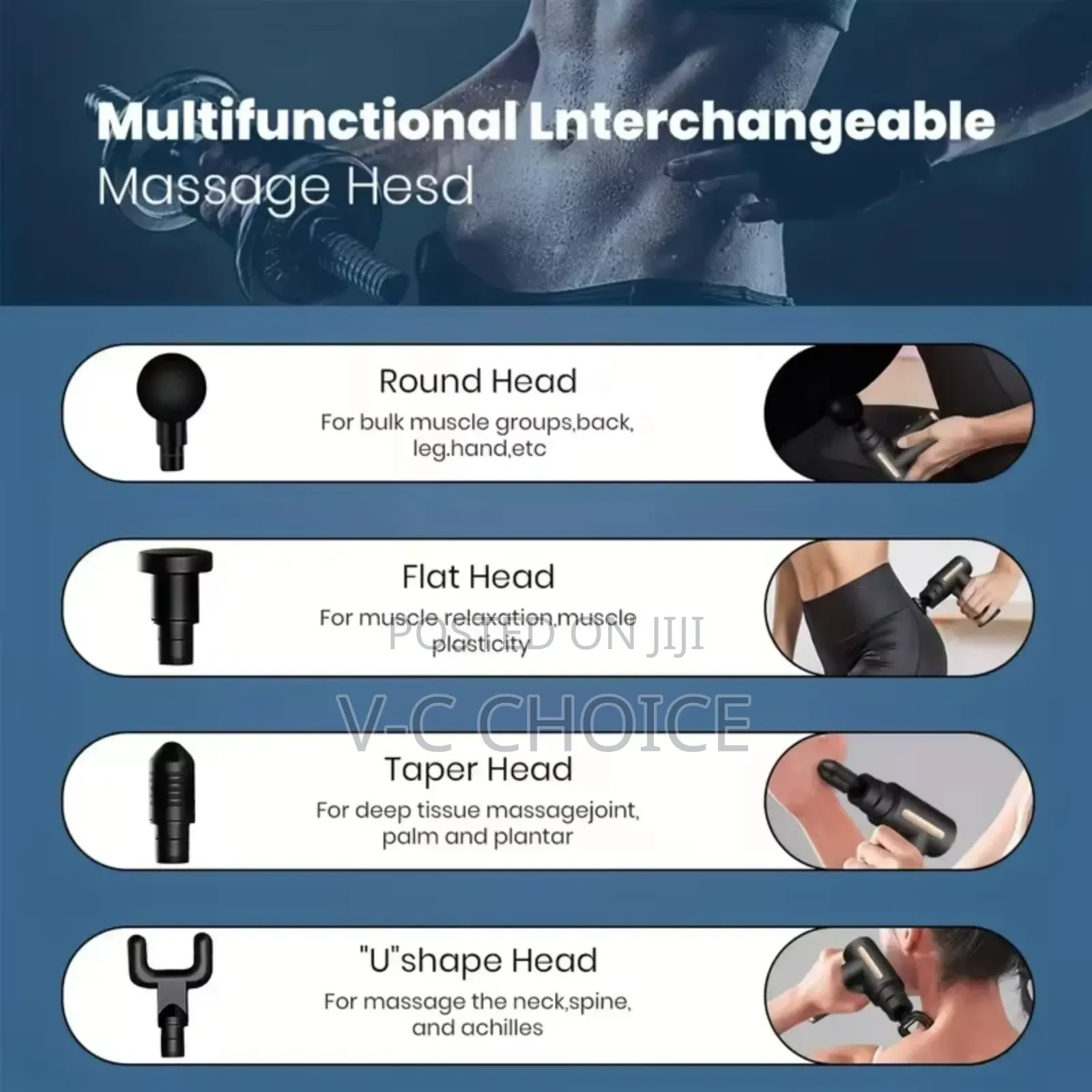 Portable Mini Muscle Massage Gun Silent Muscle Massager