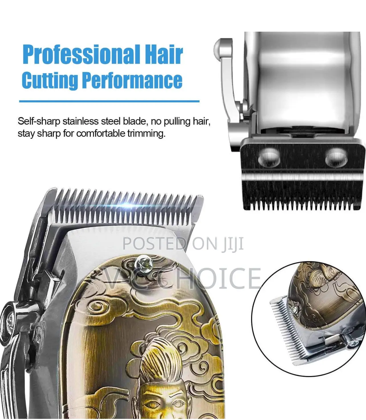Cordless Hair Clippers For Men Professional With Led Display
