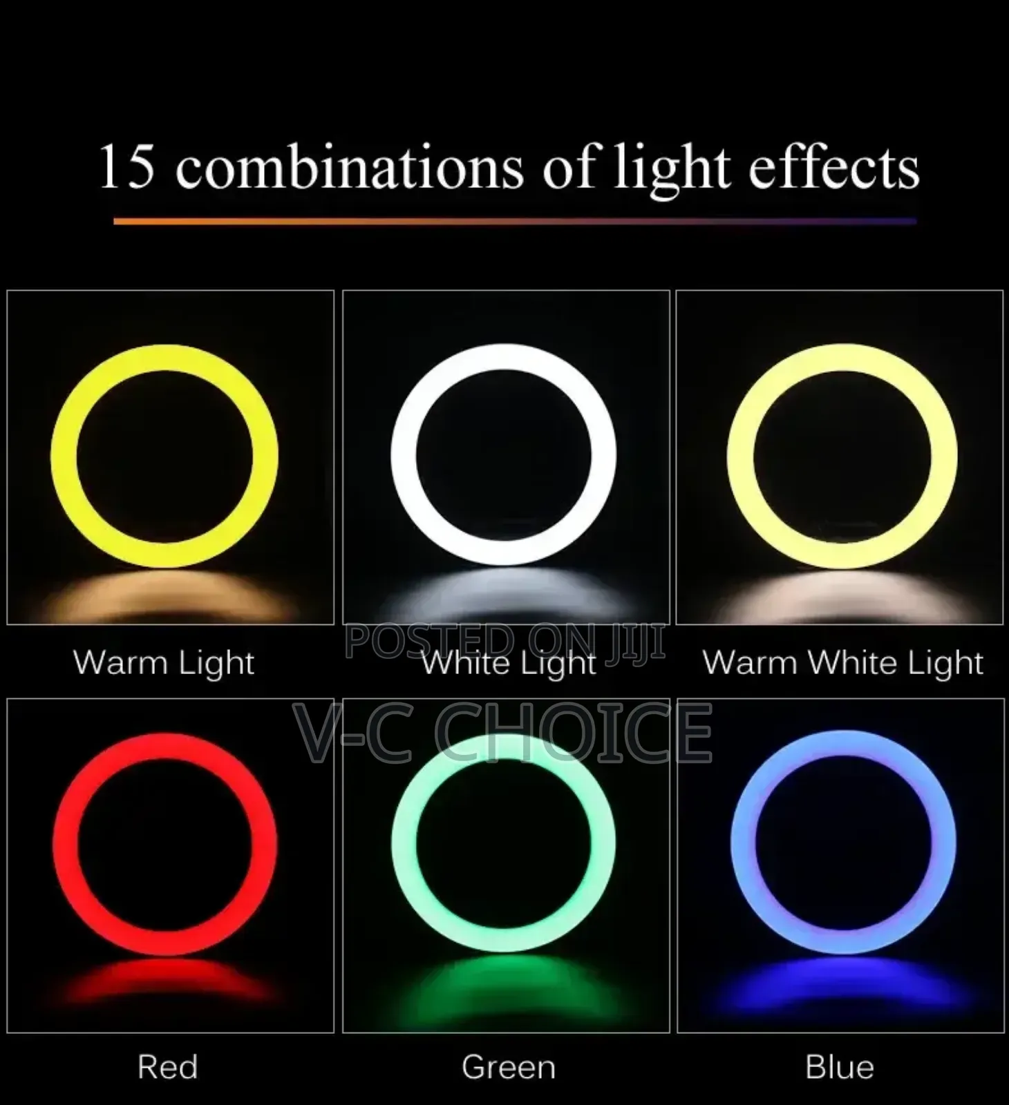 14inches Rgb Selfie Ring Light With Tripod Stand Phoneholder