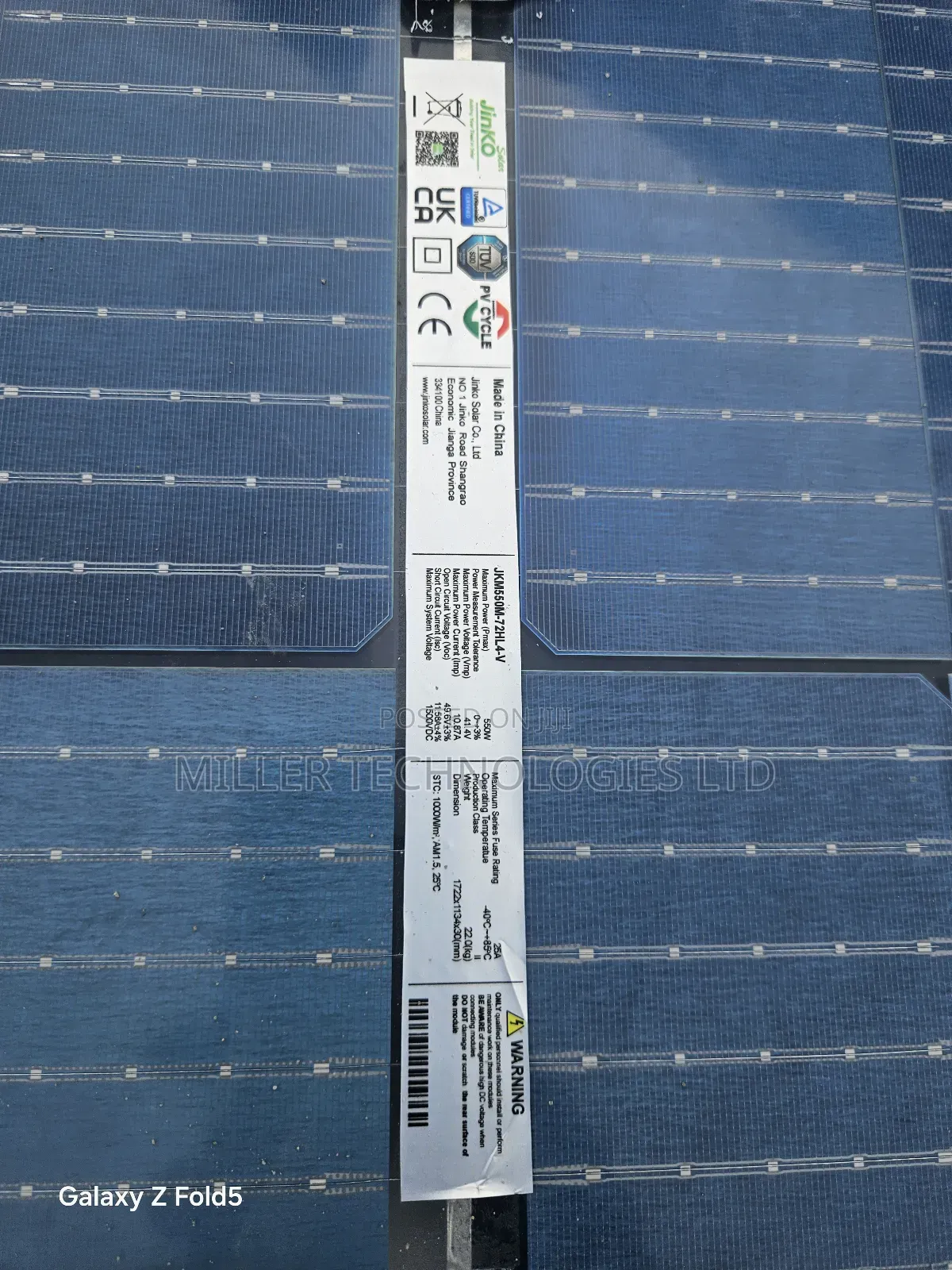 Jinko Solar Panel 550w Supplied To Abule