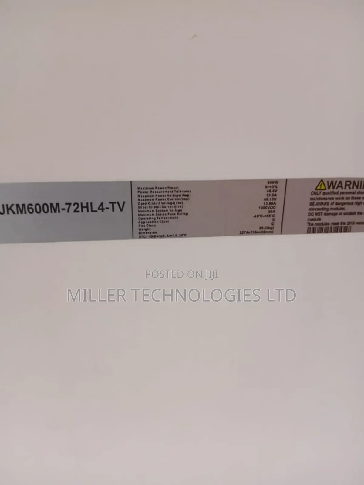 Original Brand New Jinko Solar 625w Available In Bulk