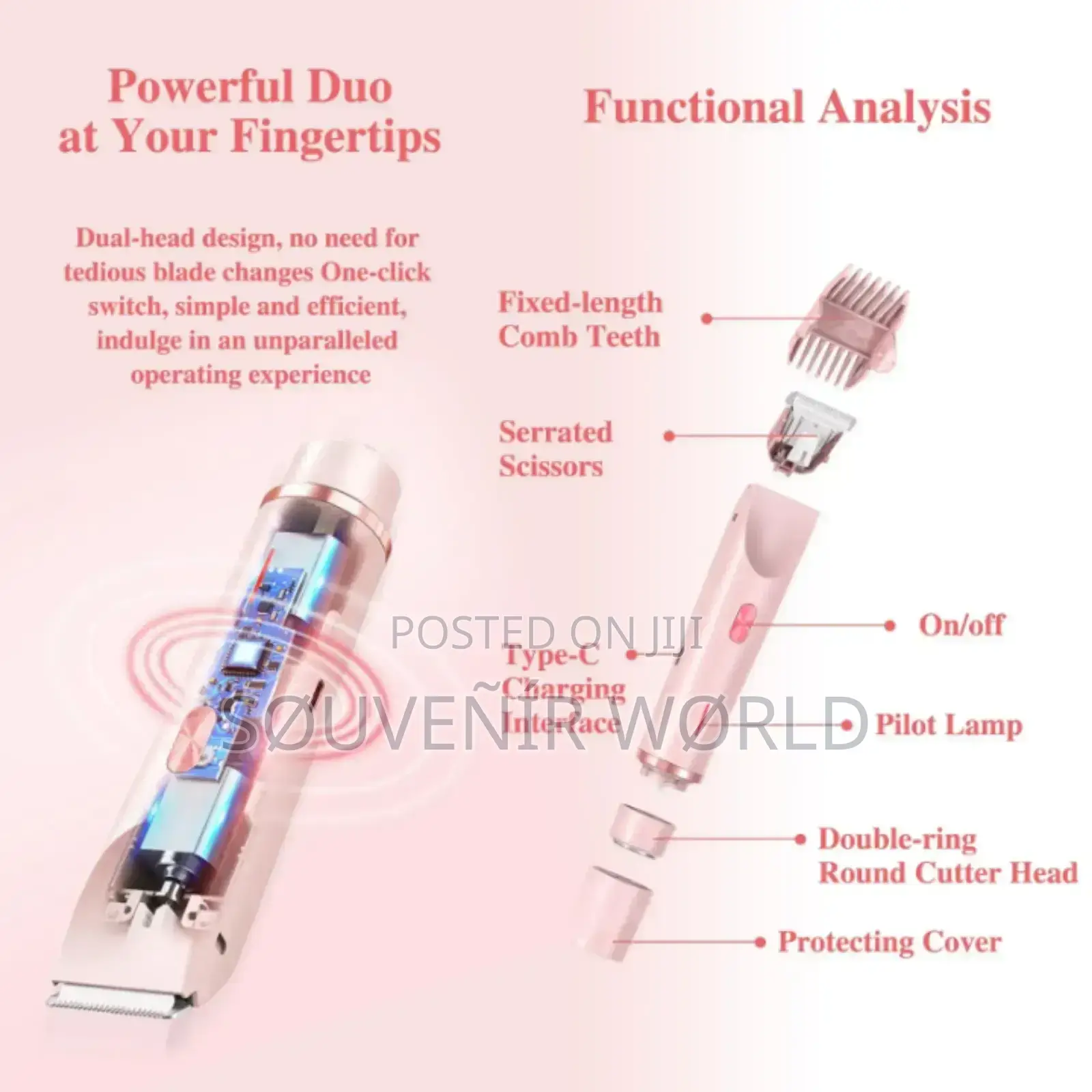 Waterproof Electric Shaver for Women Wet Dry